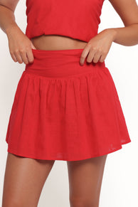 BOTTOMS Boala Mini Skirt - Red