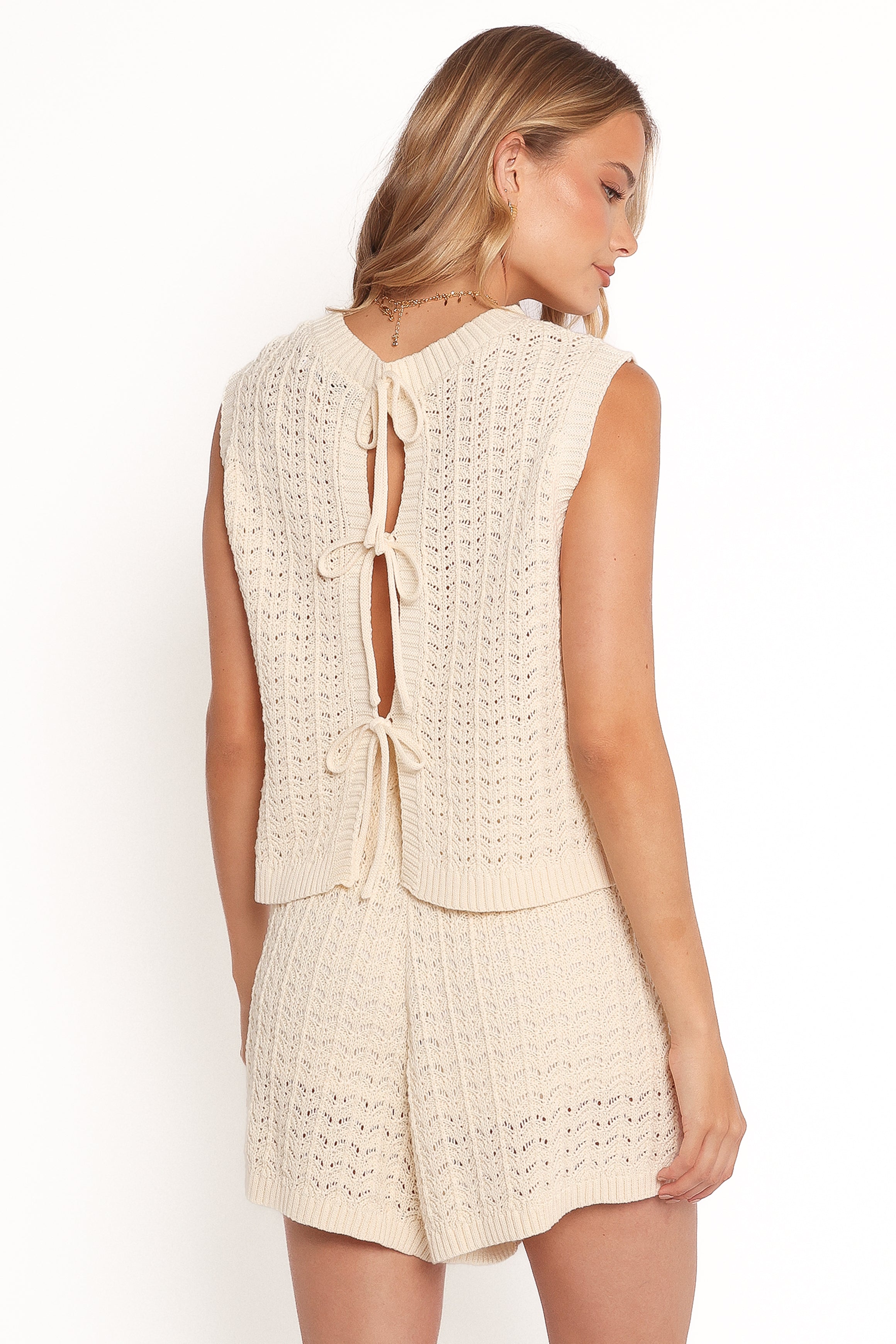 BOTTOMS Briar Knit Shorts - Cream