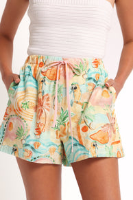 BOTTOMS Caspian Short - Golden Palm