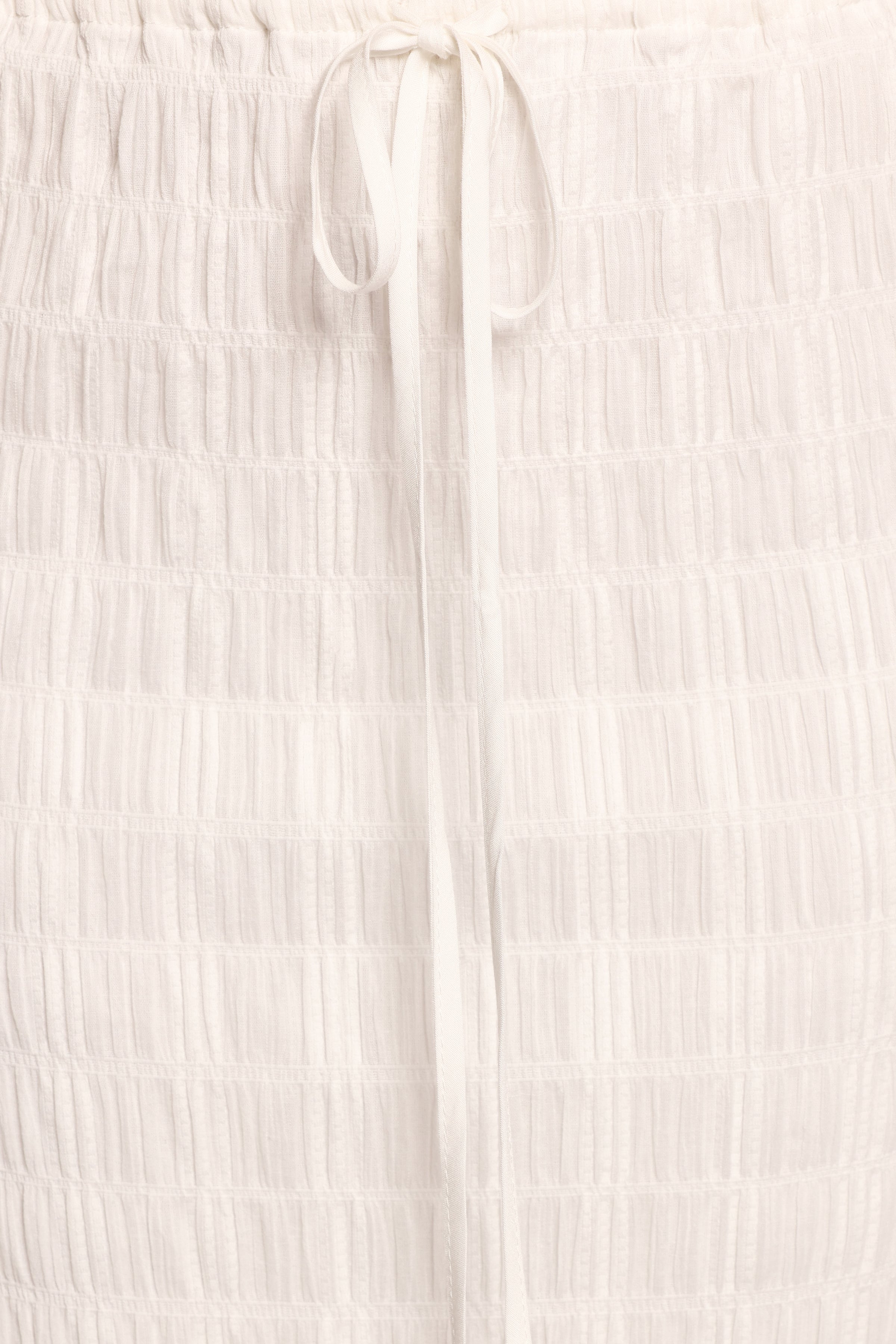 BOTTOMS Charlotte Textured Maxi Skirt - White