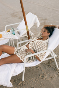 BOTTOMS @Cherie Knit Short - Sand White (Hold for Euro Summer)