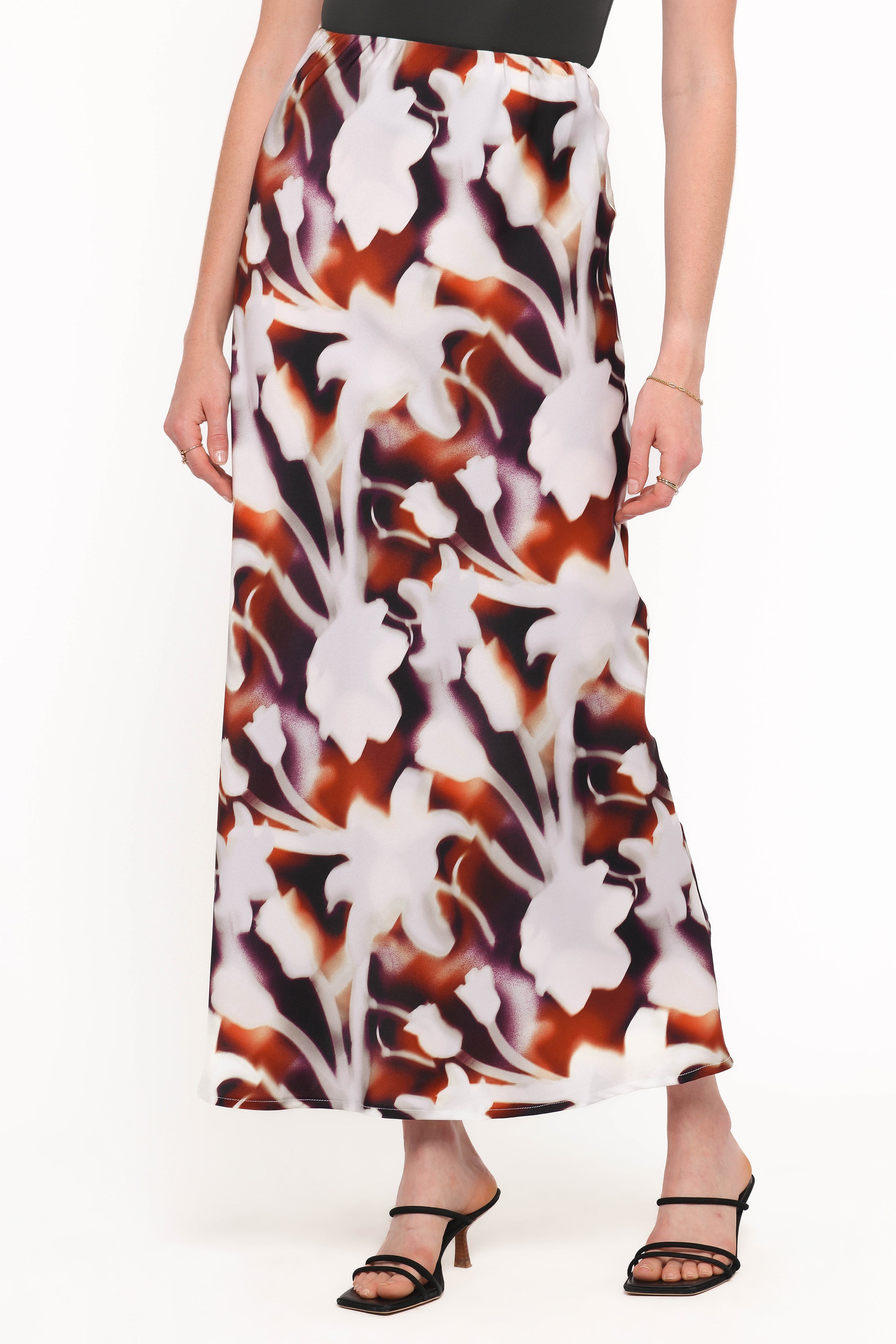 BOTTOMS Cheryl Maxi Skirt - Blurred Floral