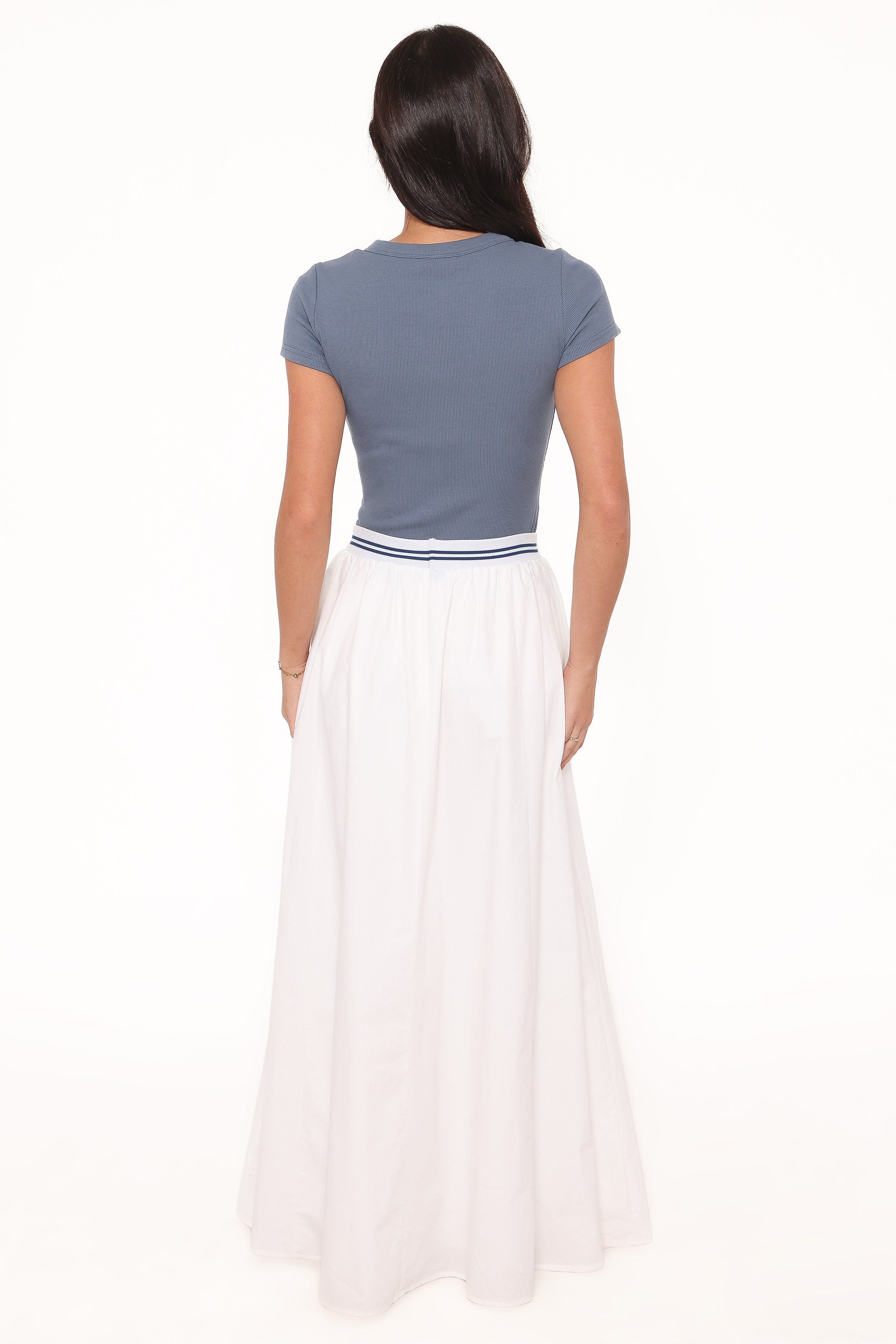 BOTTOMS Christine Maxi Skirt - White