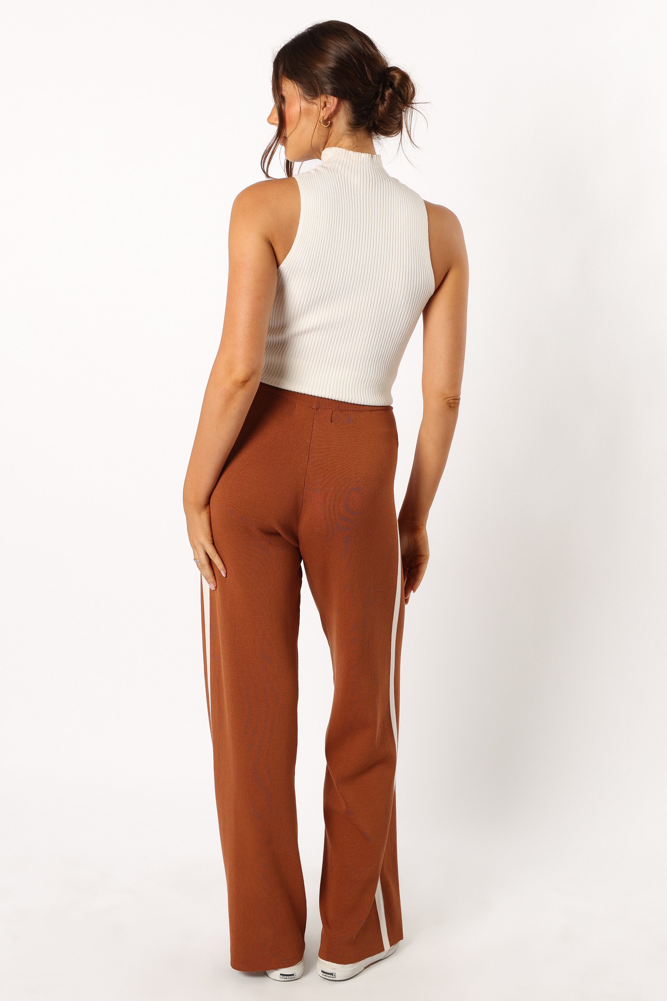 BOTTOMS @Collins Knit Pant - Brown