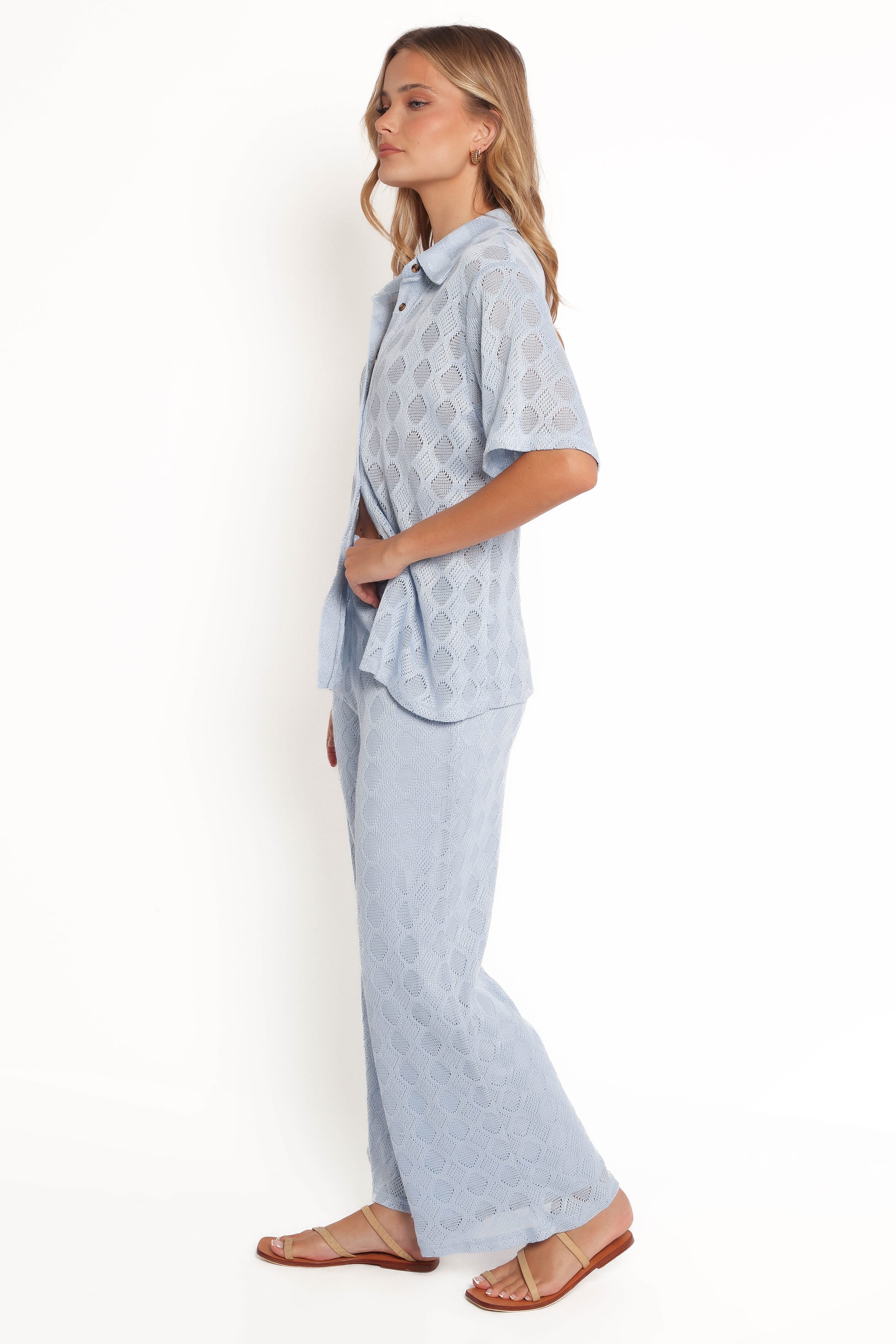 BOTTOMS Cora Knit Pant - Blue