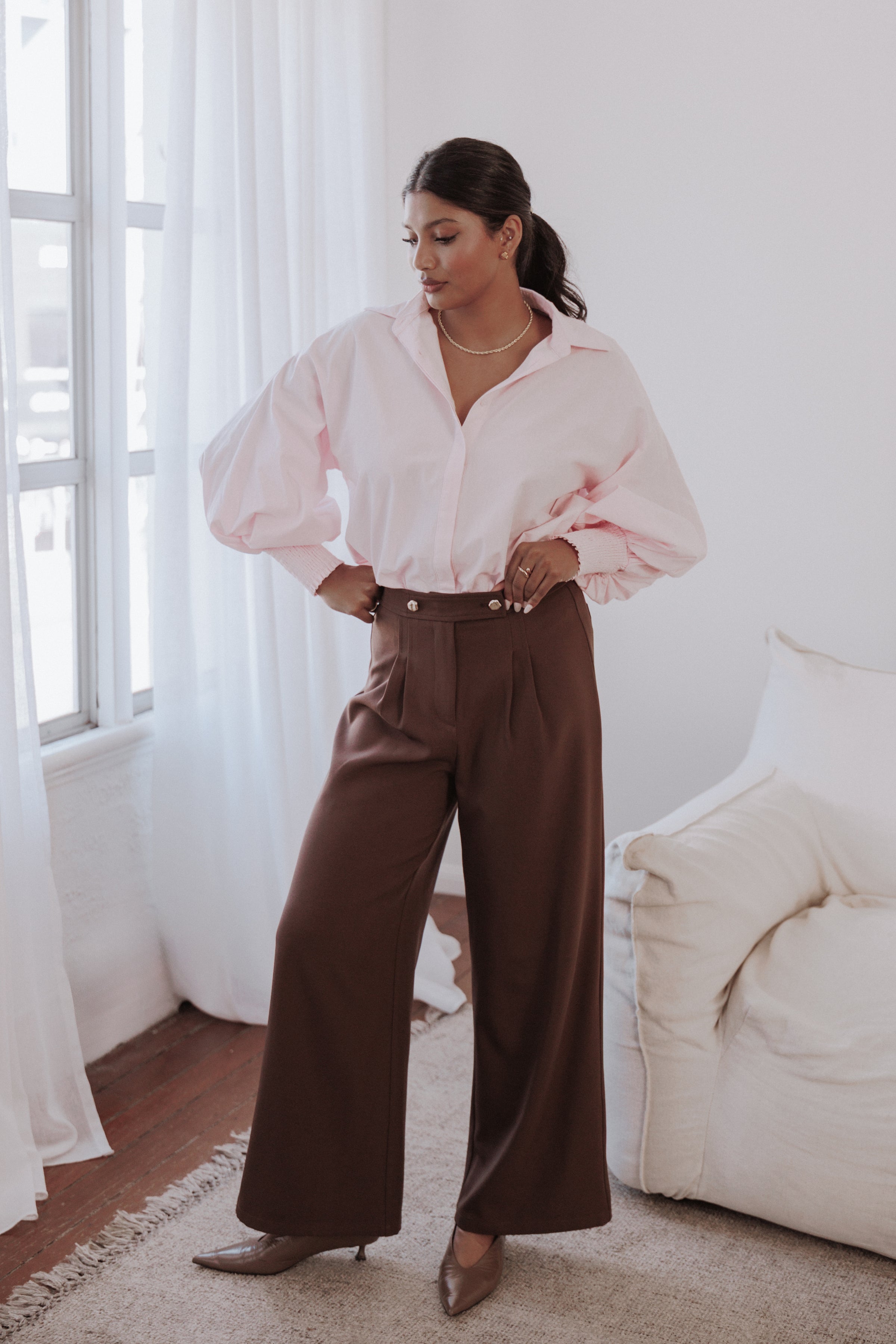 BOTTOMS Corfu Pants - Brown