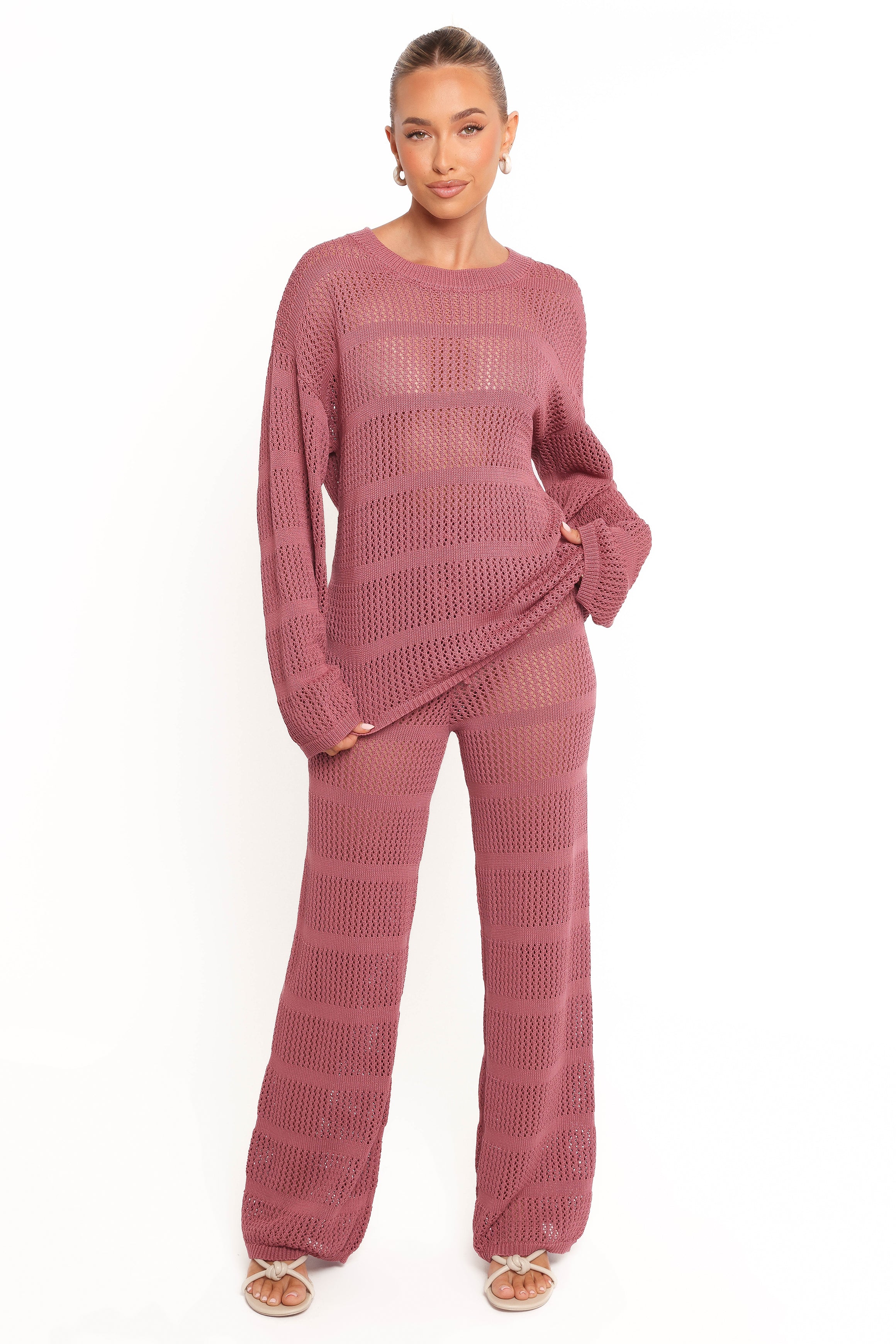 BOTTOMS Crawford Pant - Rose
