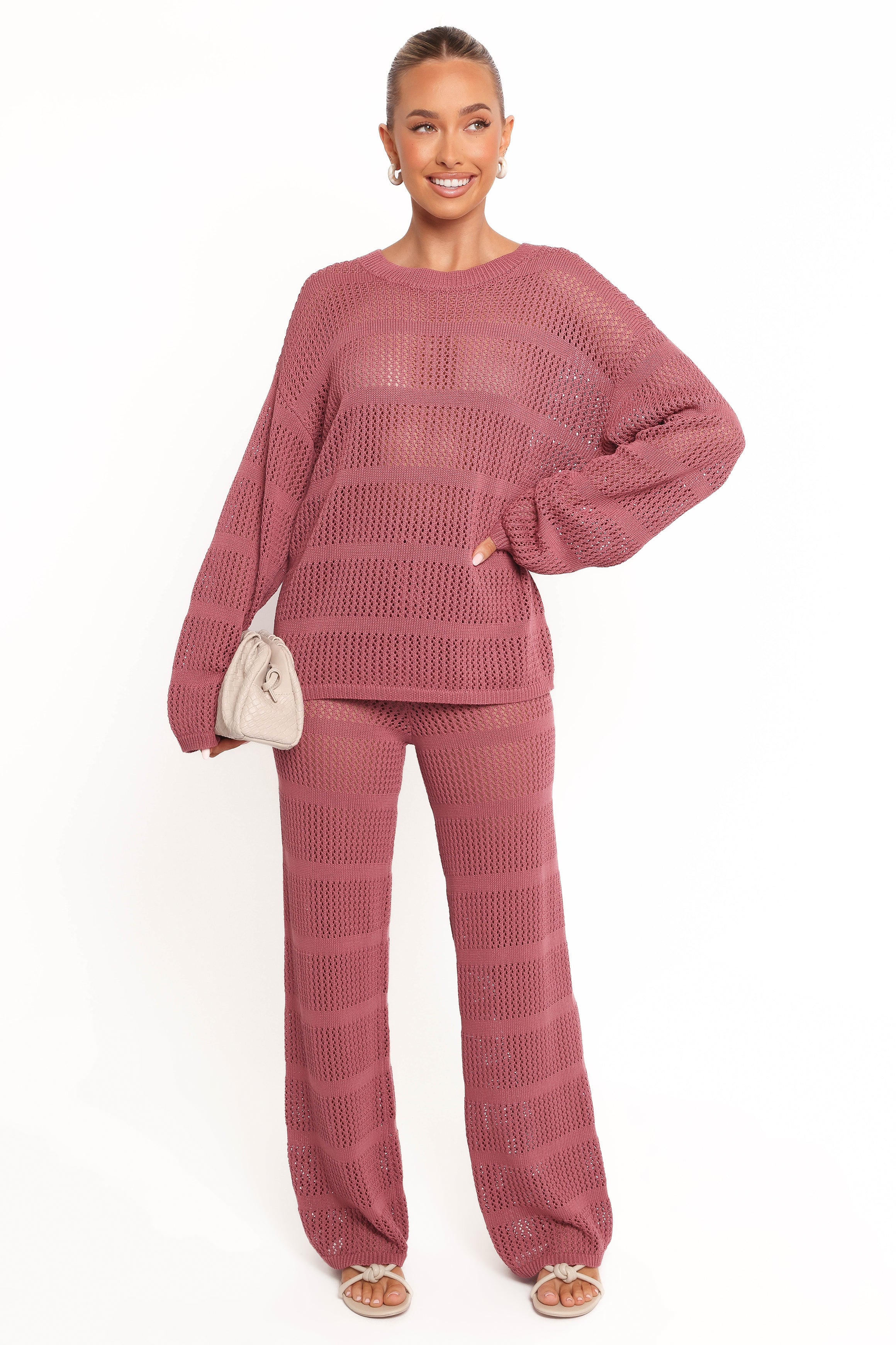 BOTTOMS Crawford Pant - Rose