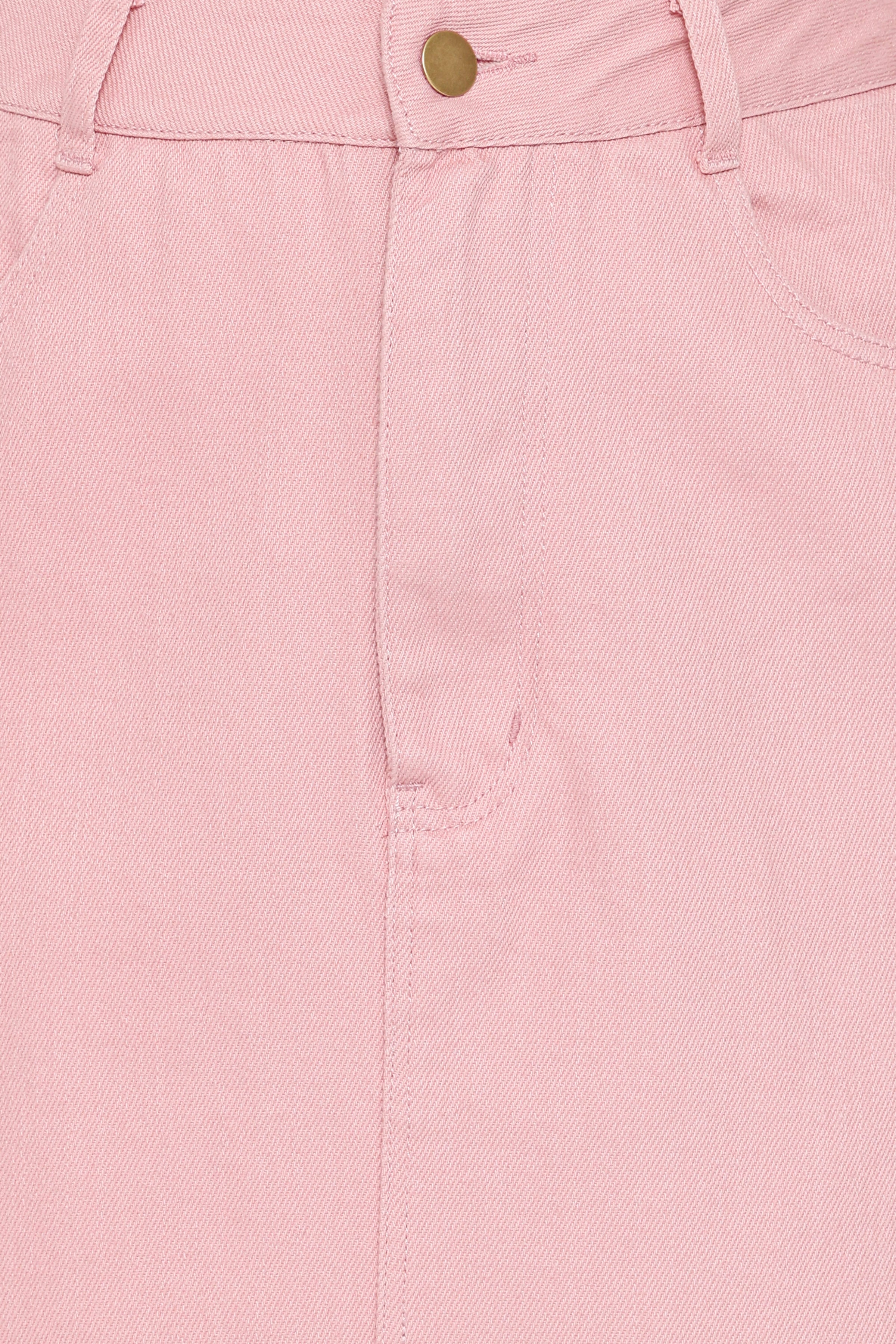 BOTTOMS Dana Denim Midi Skirt - Dusty Pink