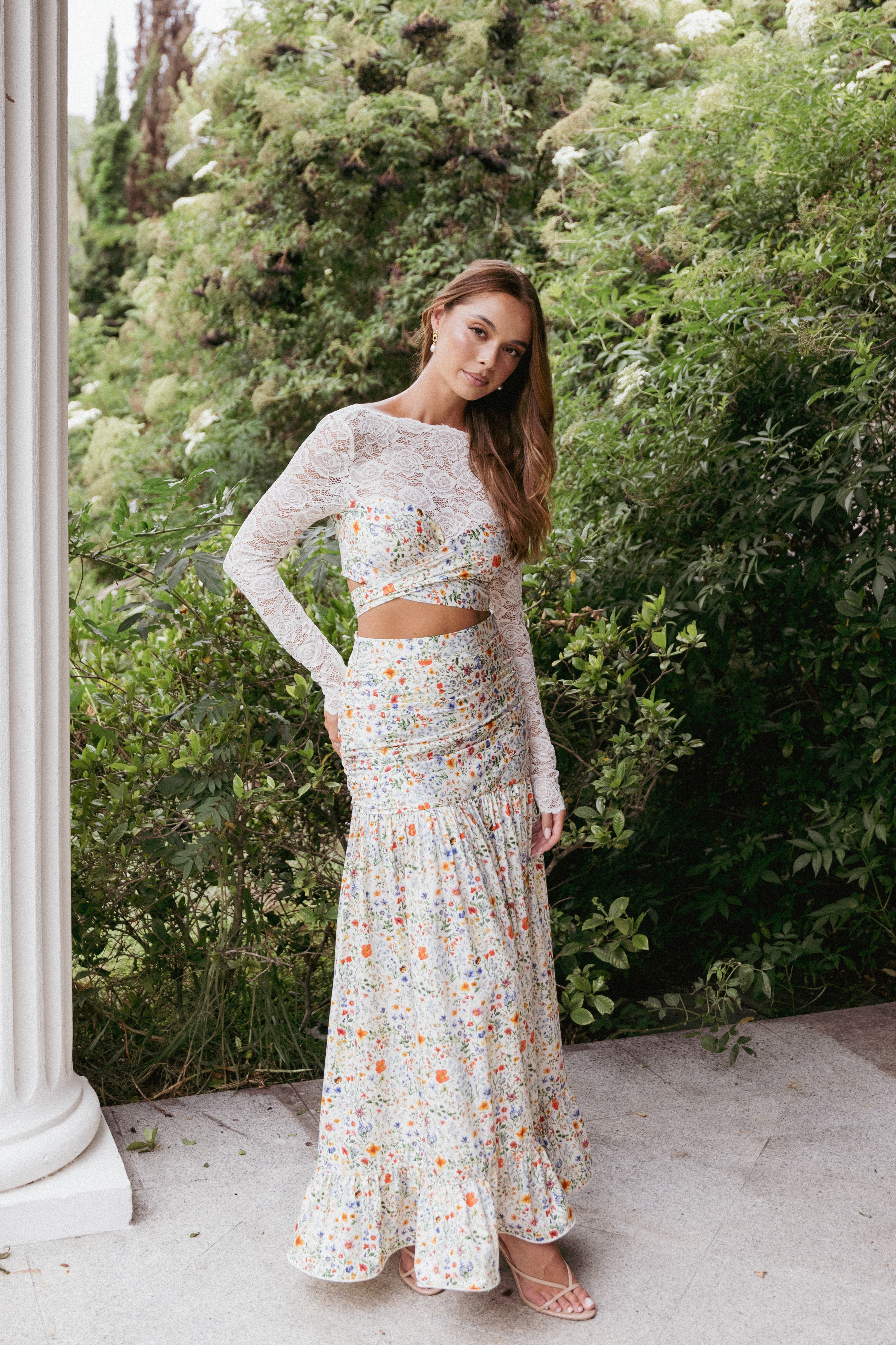 BOTTOMS Dara Maxi Skirt - Garden Floral