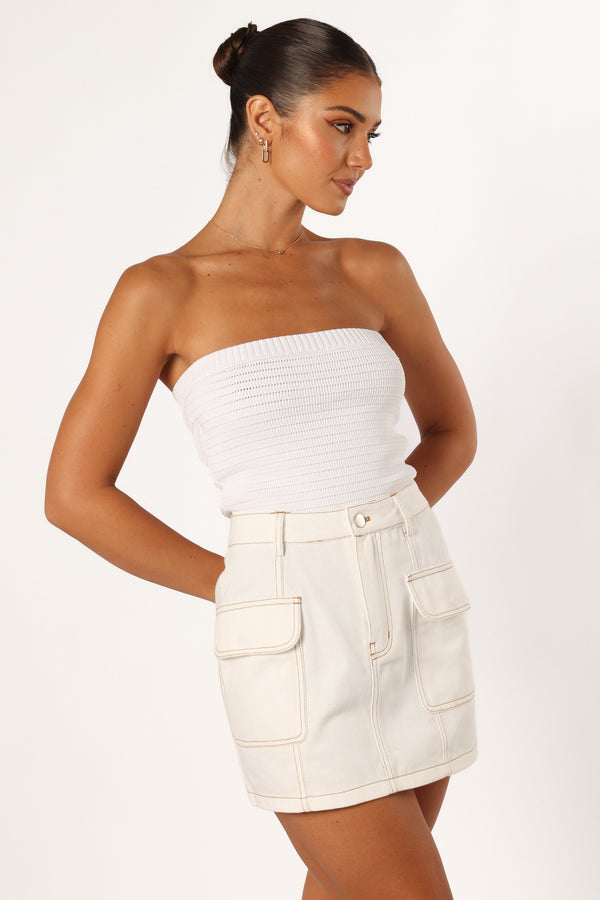 BOTTOMS @Darcy Skirt - White