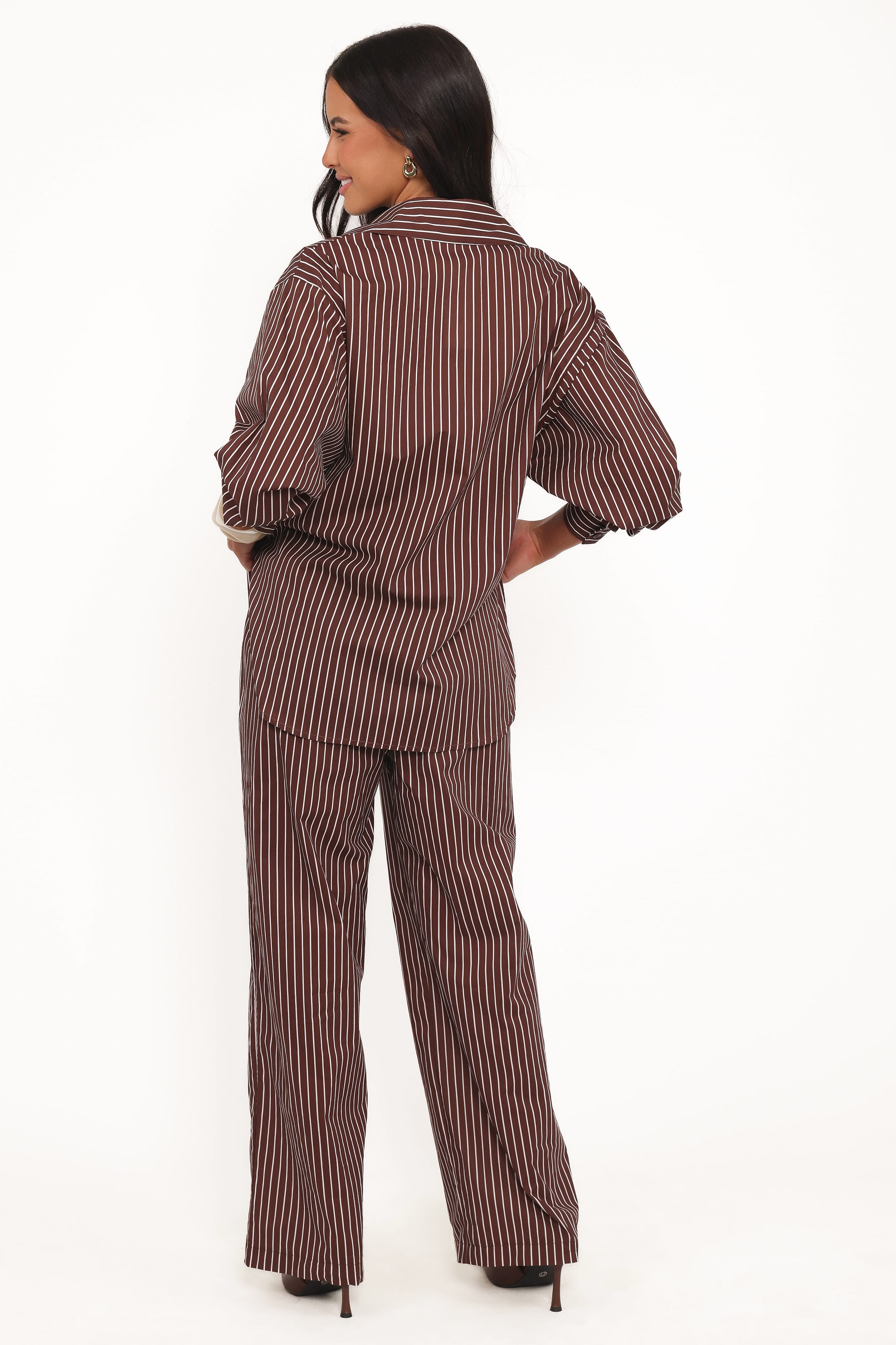 BOTTOMS Darya Pants - Chocolate Stripe