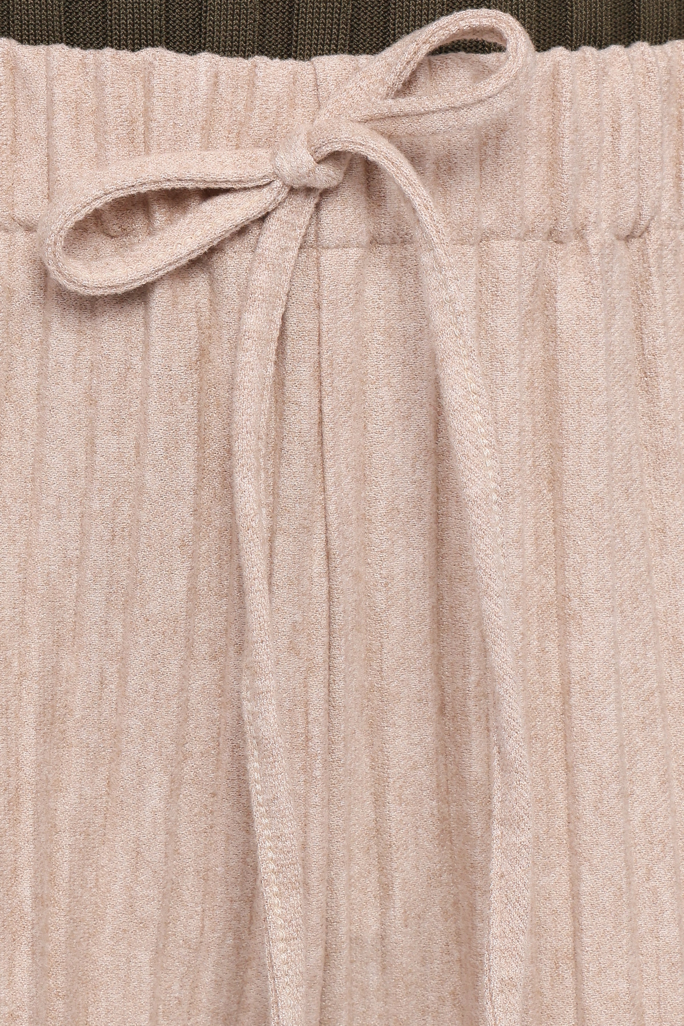 BOTTOMS Davis Pleated Knit Pant - Beige
