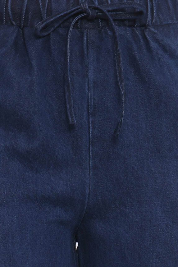 BOTTOMS Declan Chambray Pant - Mid Dark