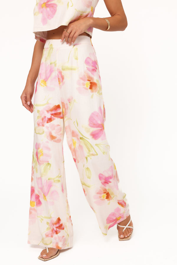 BOTTOMS Devlin Pant - Pink Garden Floral