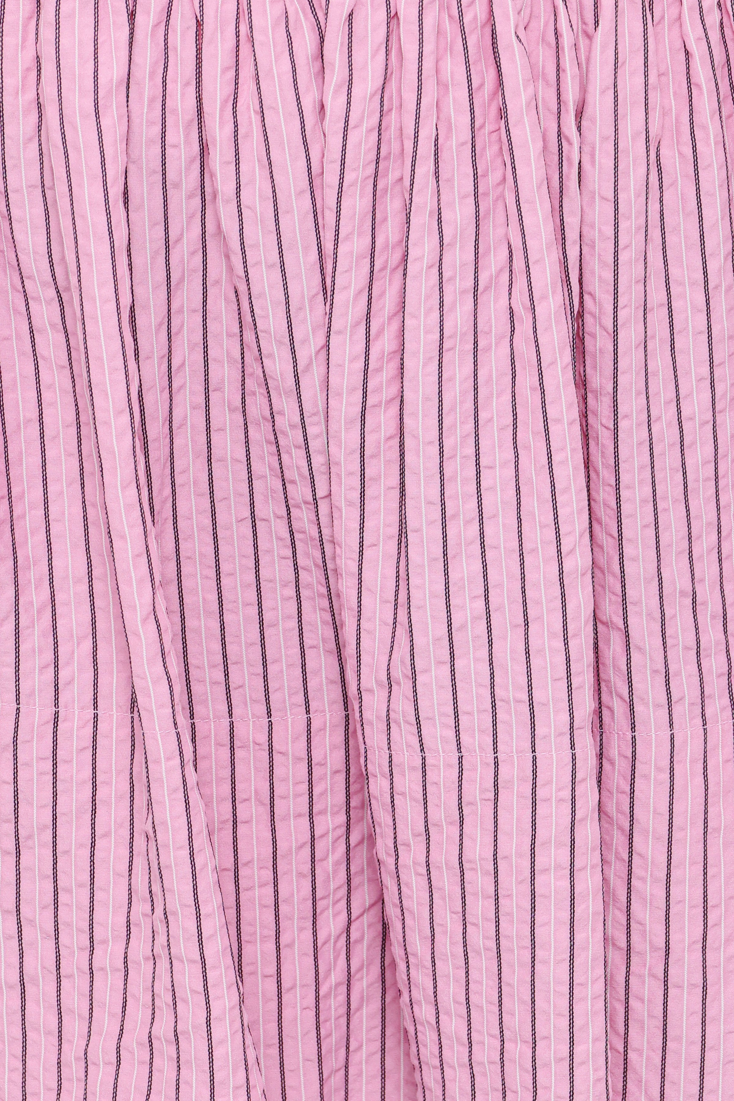 BOTTOMS Domitia Mini Aline Skirt - Pink White Stripe