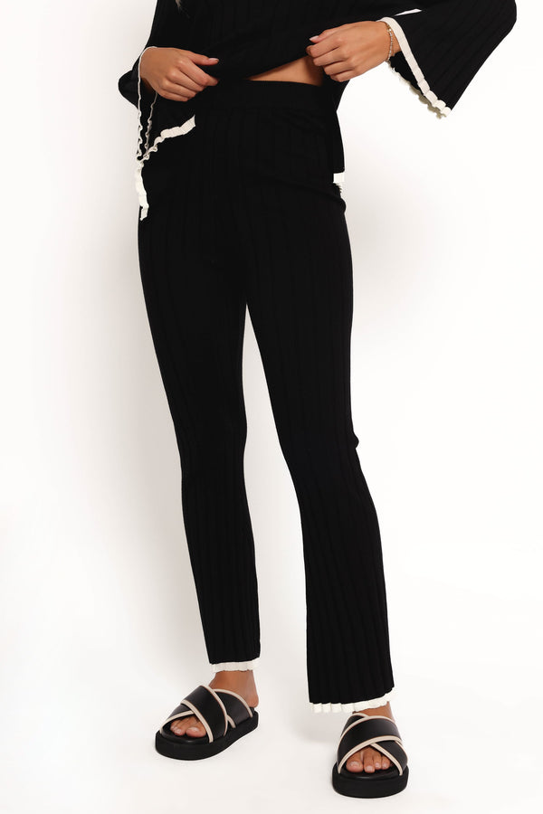 BOTTOMS Dora Knit Pant - Black