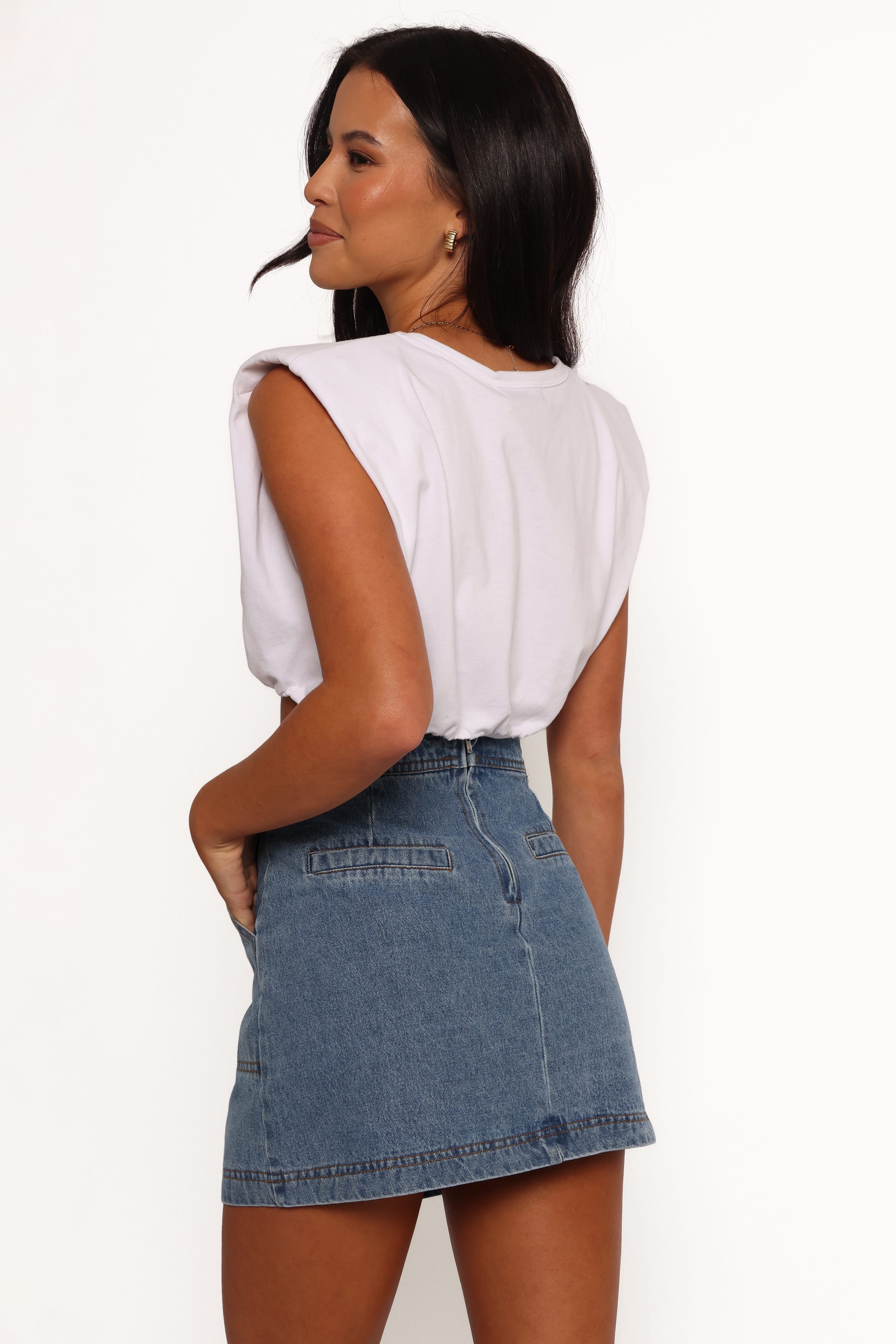 BOTTOMS Drew Denim Skirt - Blue Wash