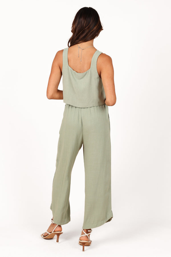 BOTTOMS Eleanor High Waisted Pants - Green