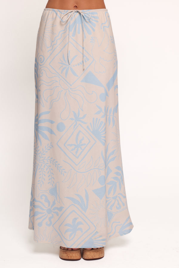 BOTTOMS Elena Maxi Skirt - Blue Soleil