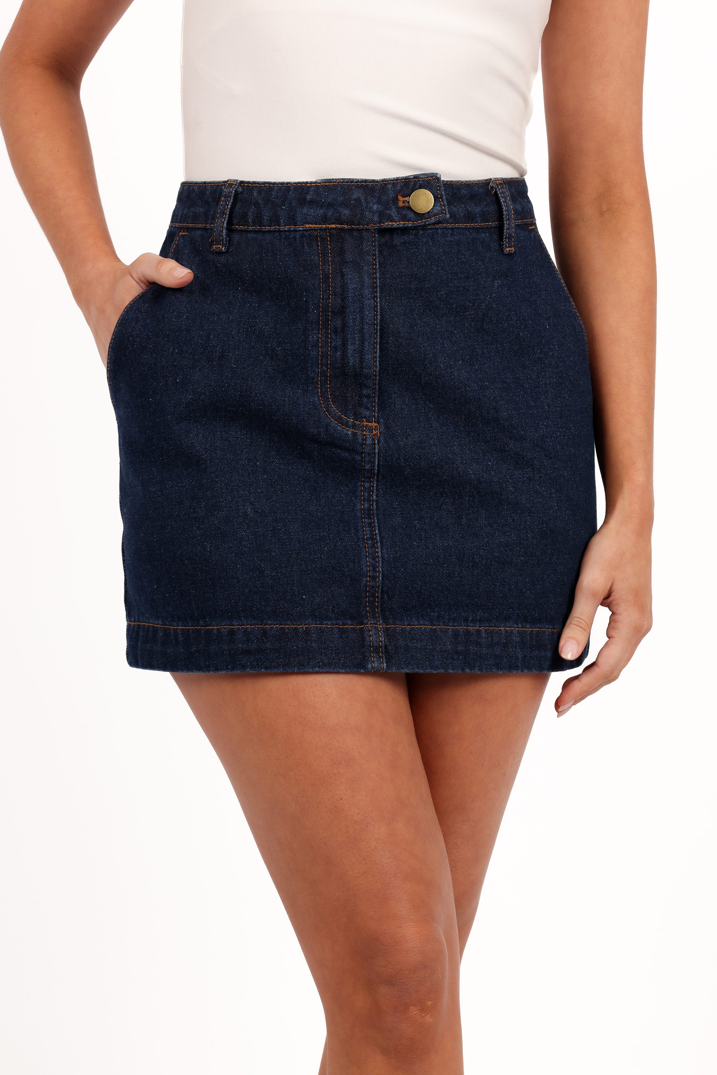 BOTTOMS Elora Mini Skirt - Indigo