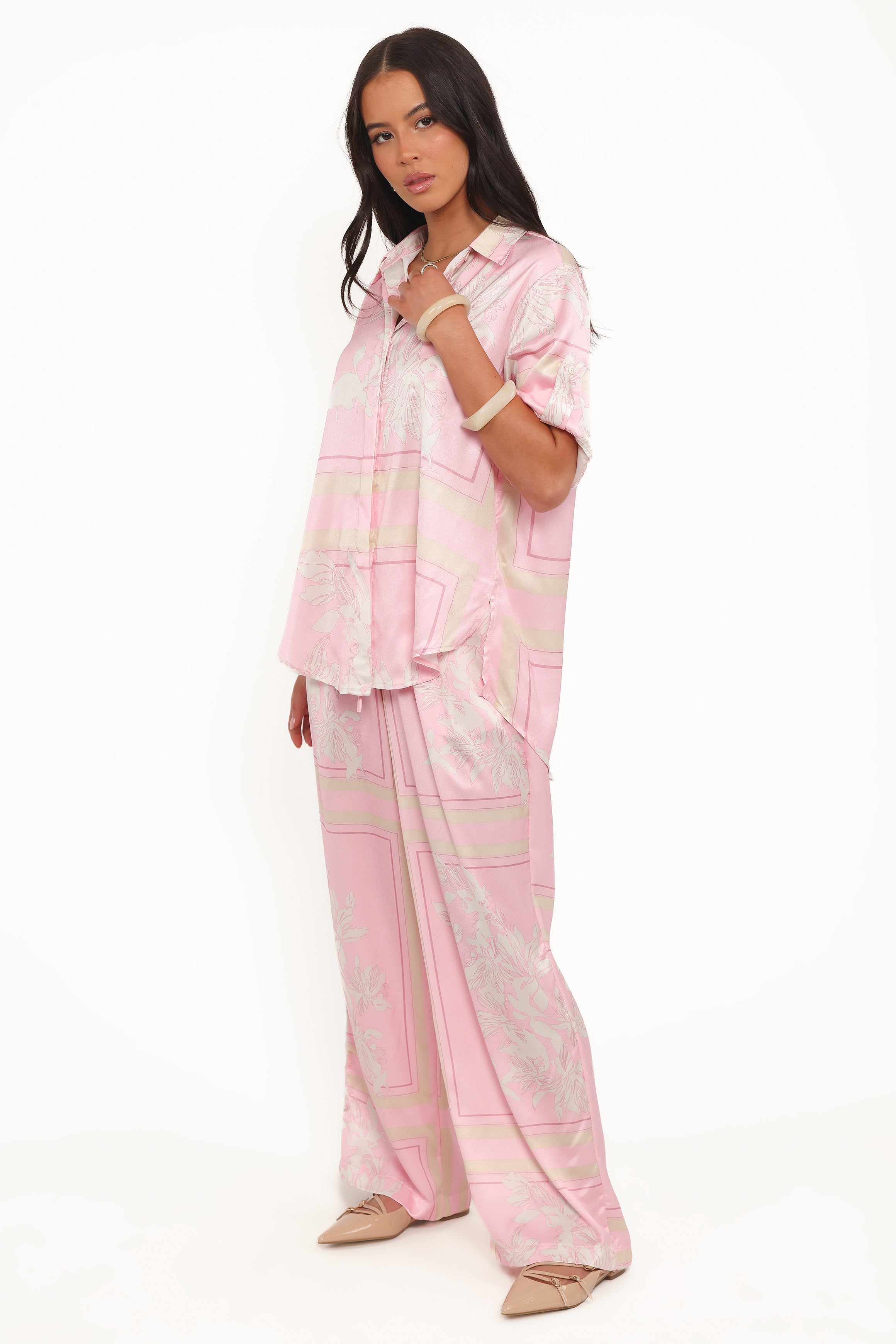 BOTTOMS Elysia Pants - Pink White