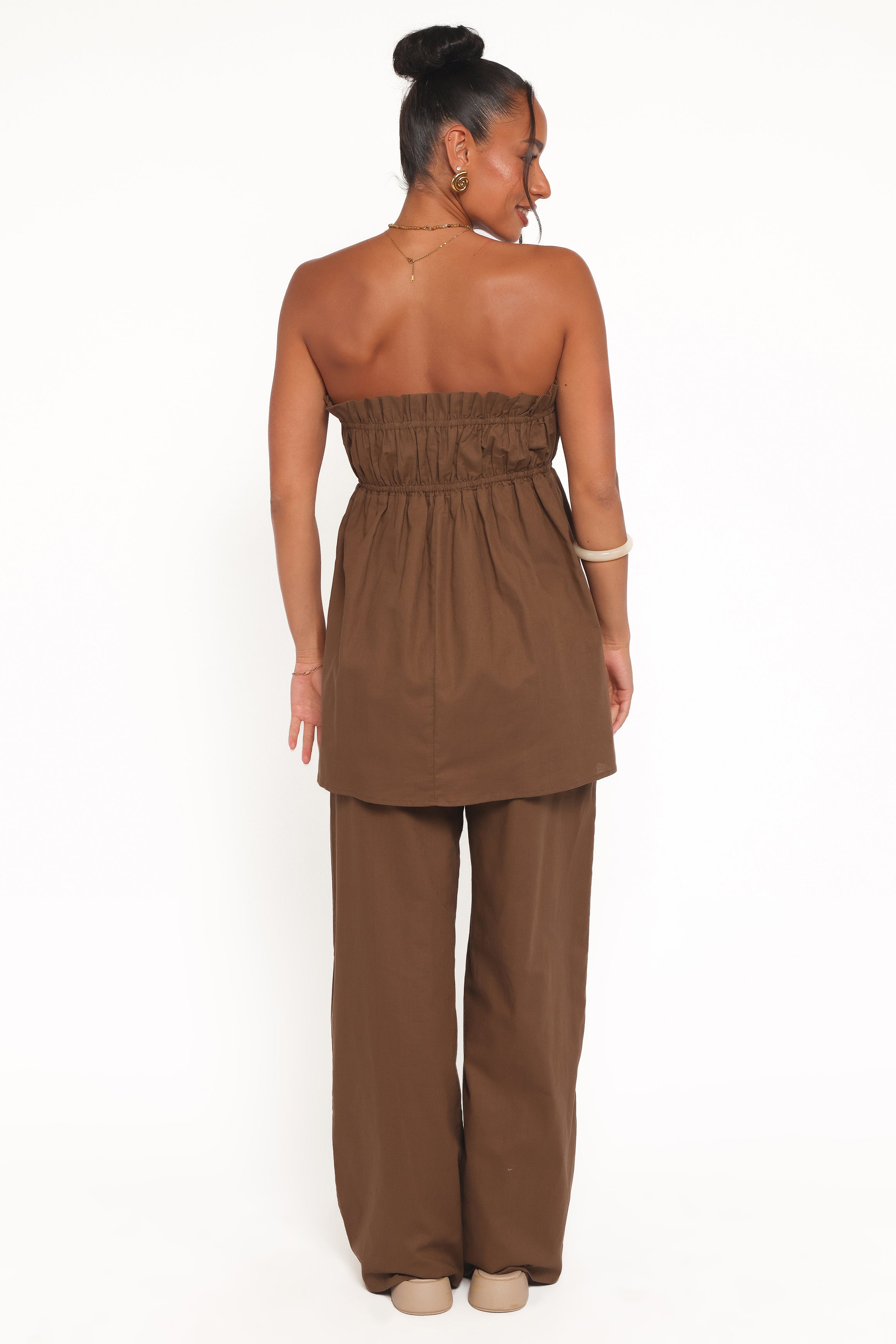 BOTTOMS Ember Cotton Pants - Brown