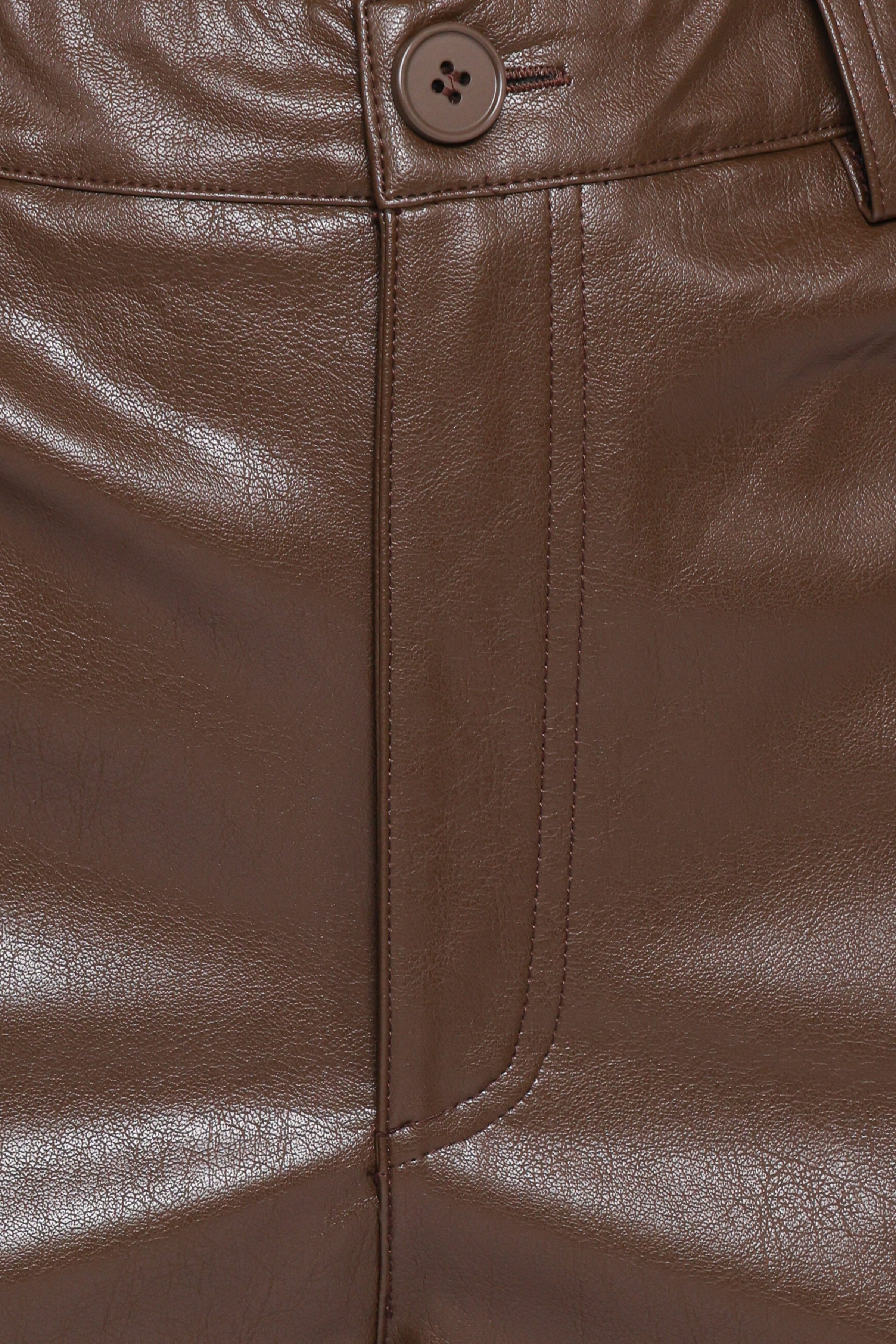 BOTTOMS Emer Leather Pant - Chocolate Brown