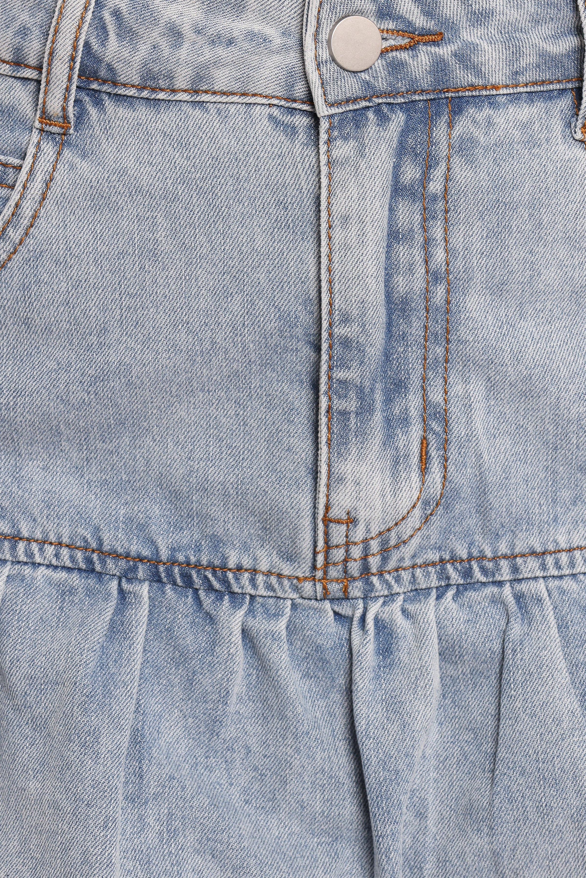 BOTTOMS Fomi Denim Bubble Skirt - Medium Denim