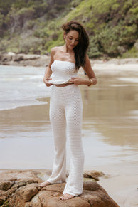 BOTTOMS Fonte Knit Pants - Cream