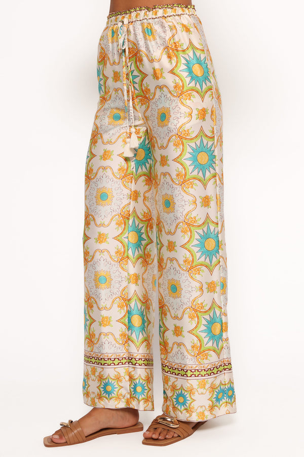 BOTTOMS Gretel Pant - White Multi