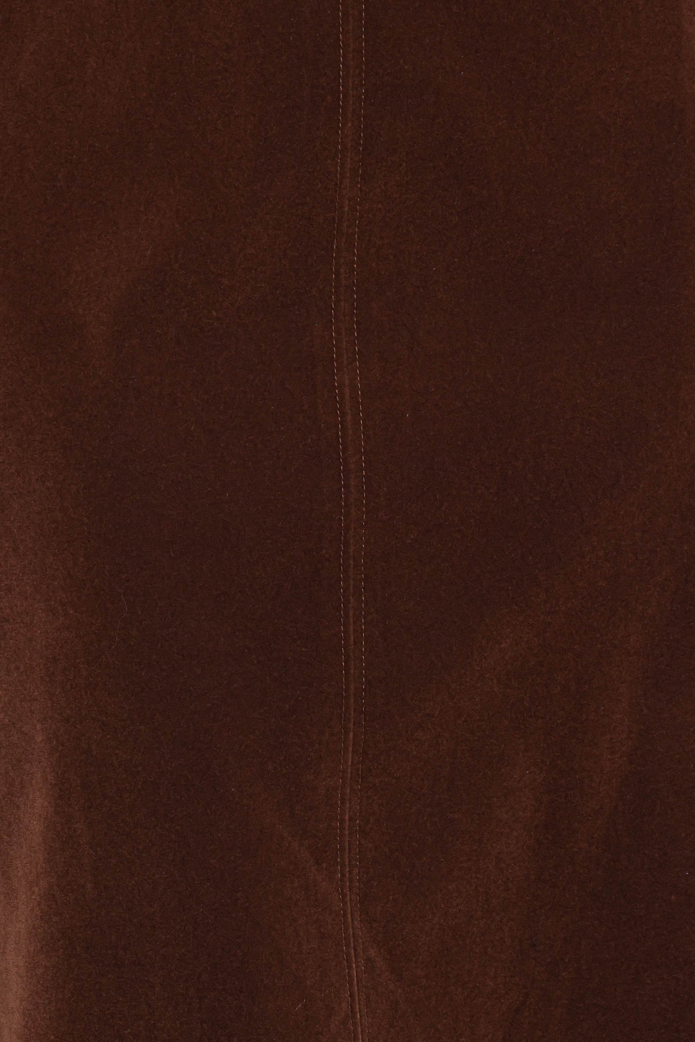 BOTTOMS Halina Velvet Midi Skirt - Chocolate