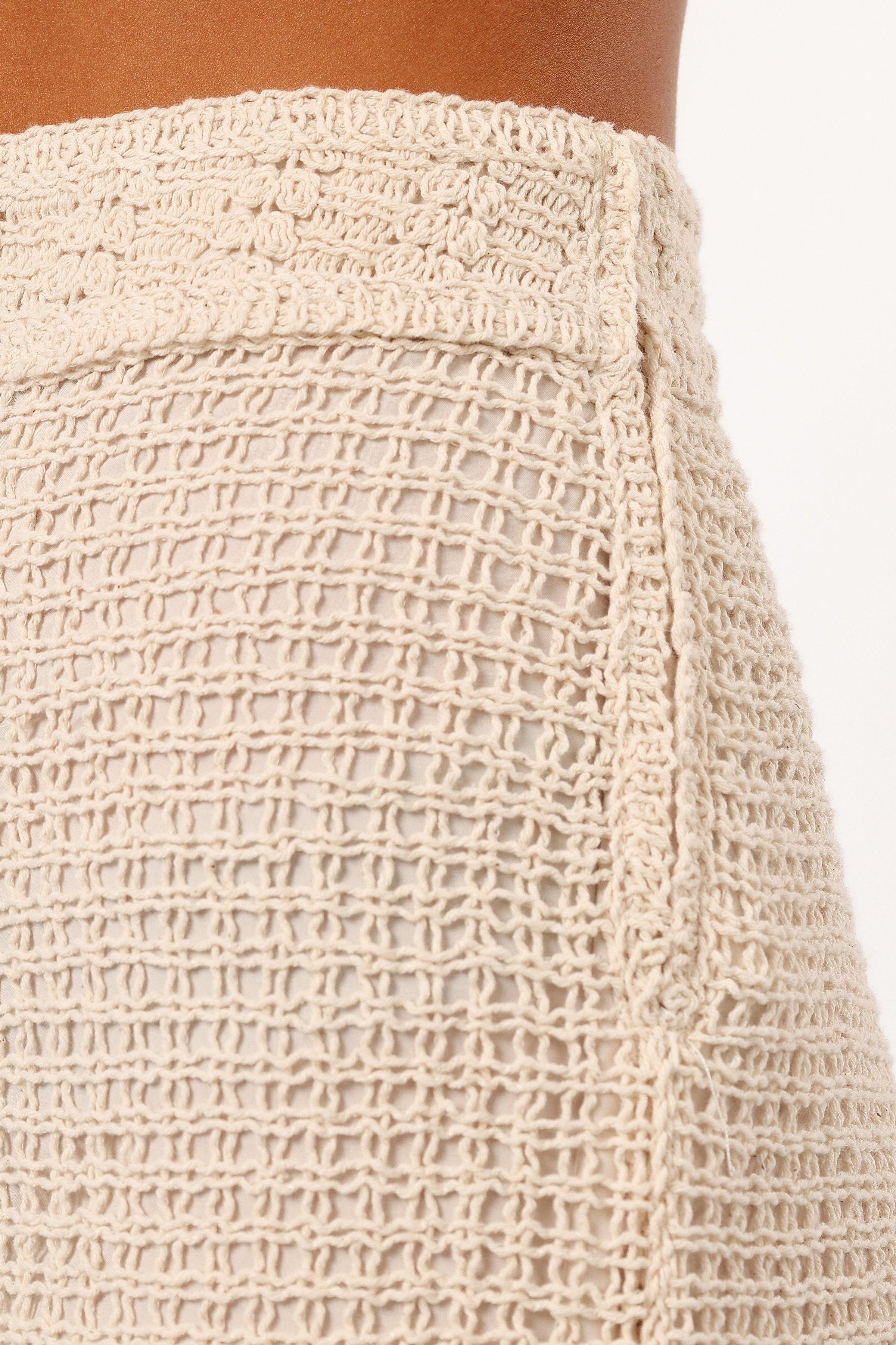 BOTTOMS @Harlowe Knit Shorts - Natural
