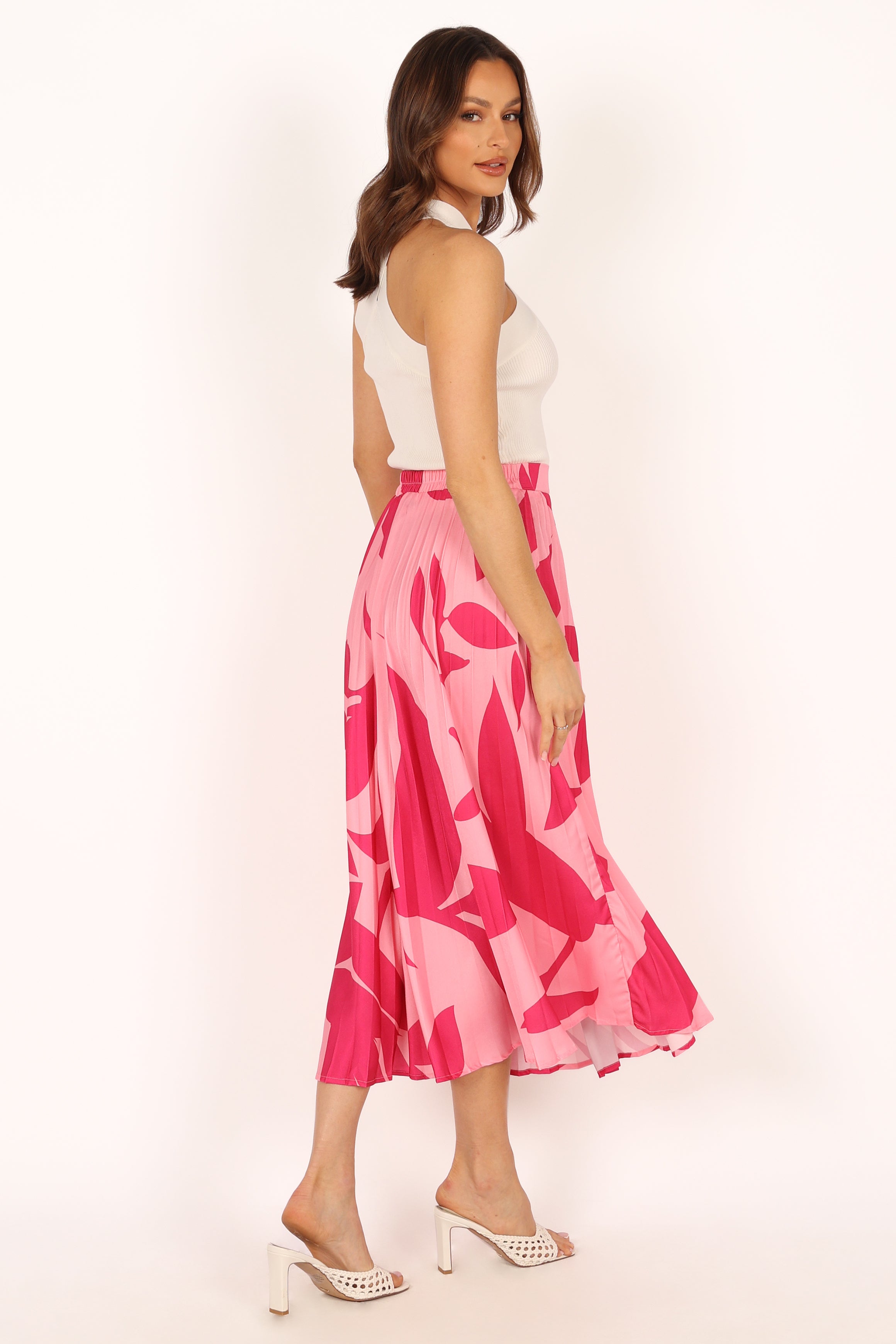 BOTTOMS @Harry Midi Skirt - Pink