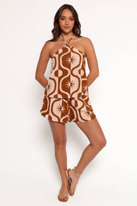 BOTTOMS Henri Shorts - Tan Print