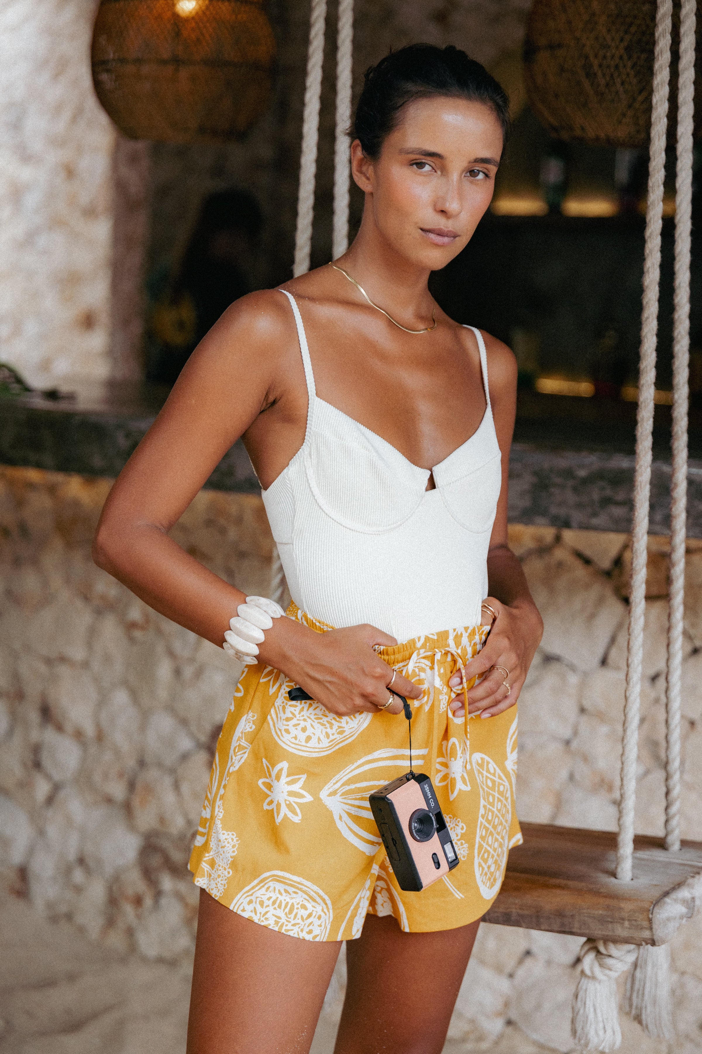 BOTTOMS Honey Shorts - Yellow