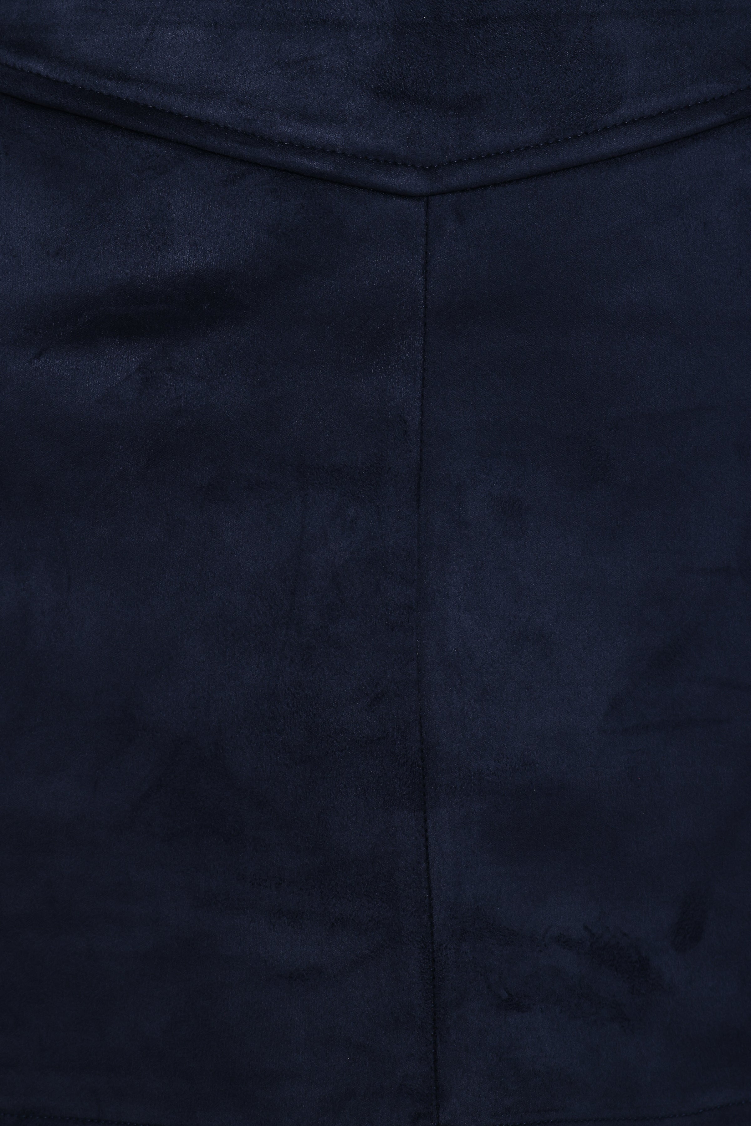 BOTTOMS Hope Suede Mini Skirt - Navy