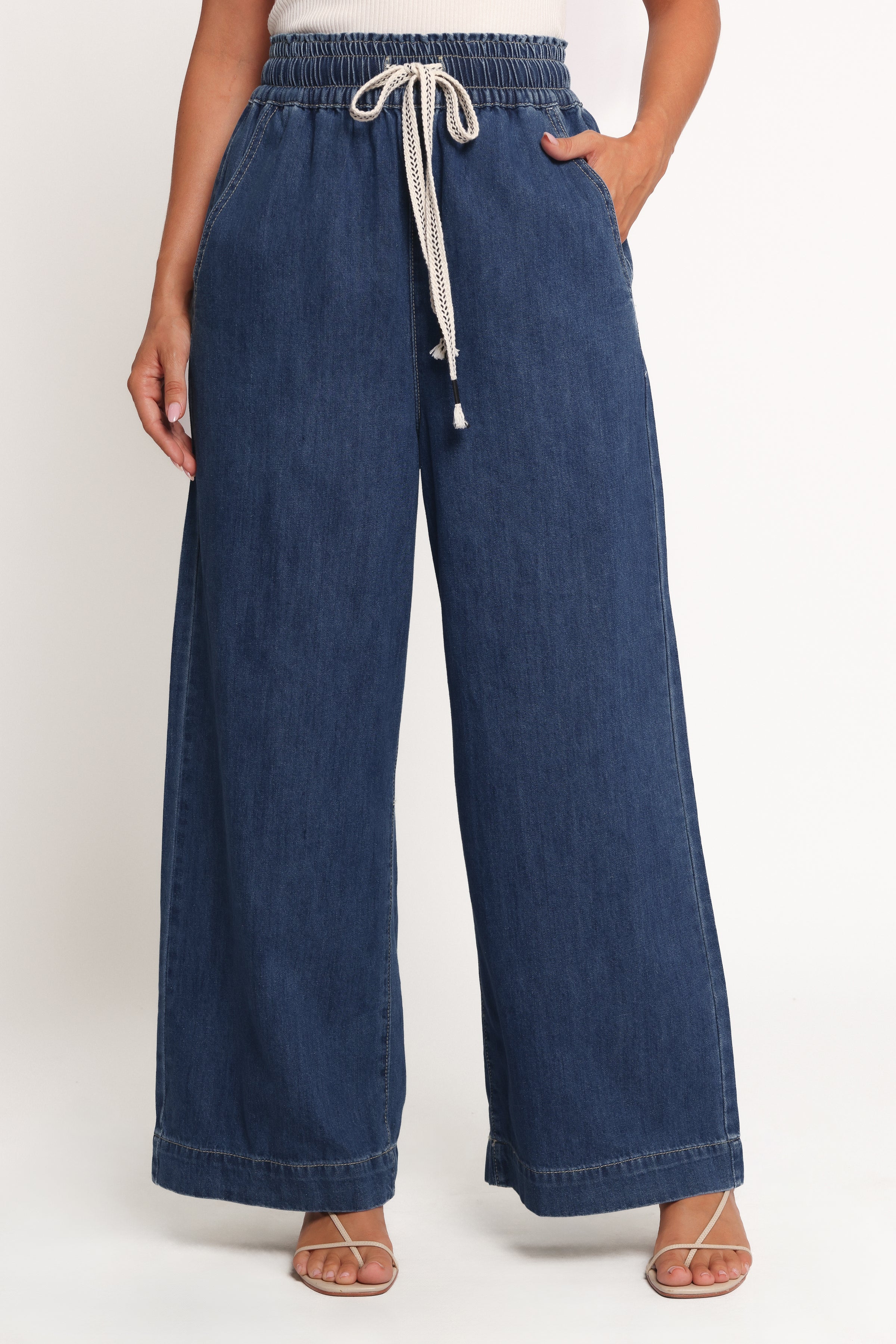 BOTTOMS Jenni Wide Leg Pant - Denim