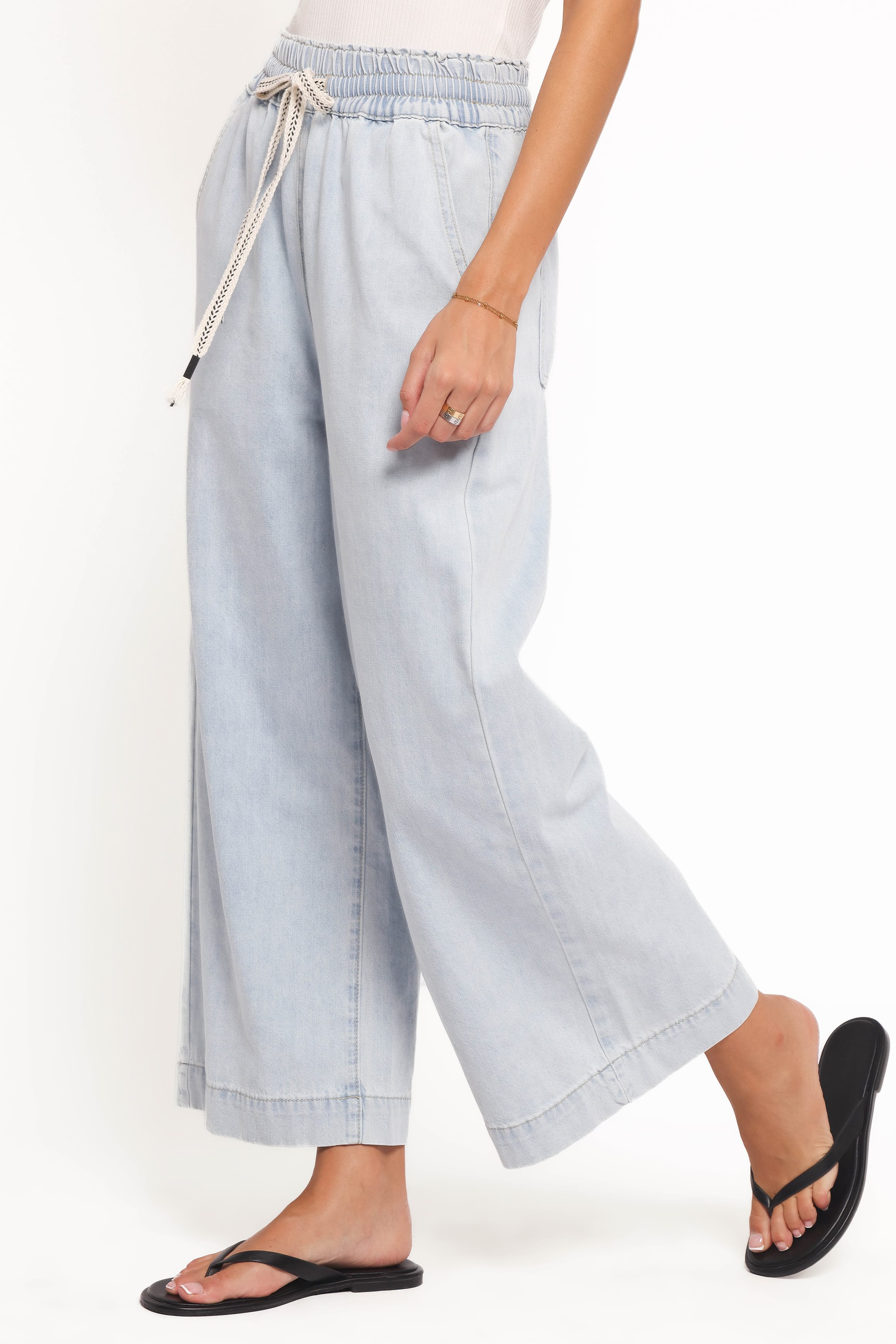 BOTTOMS Jenni Wide Leg Pant - Light Wash