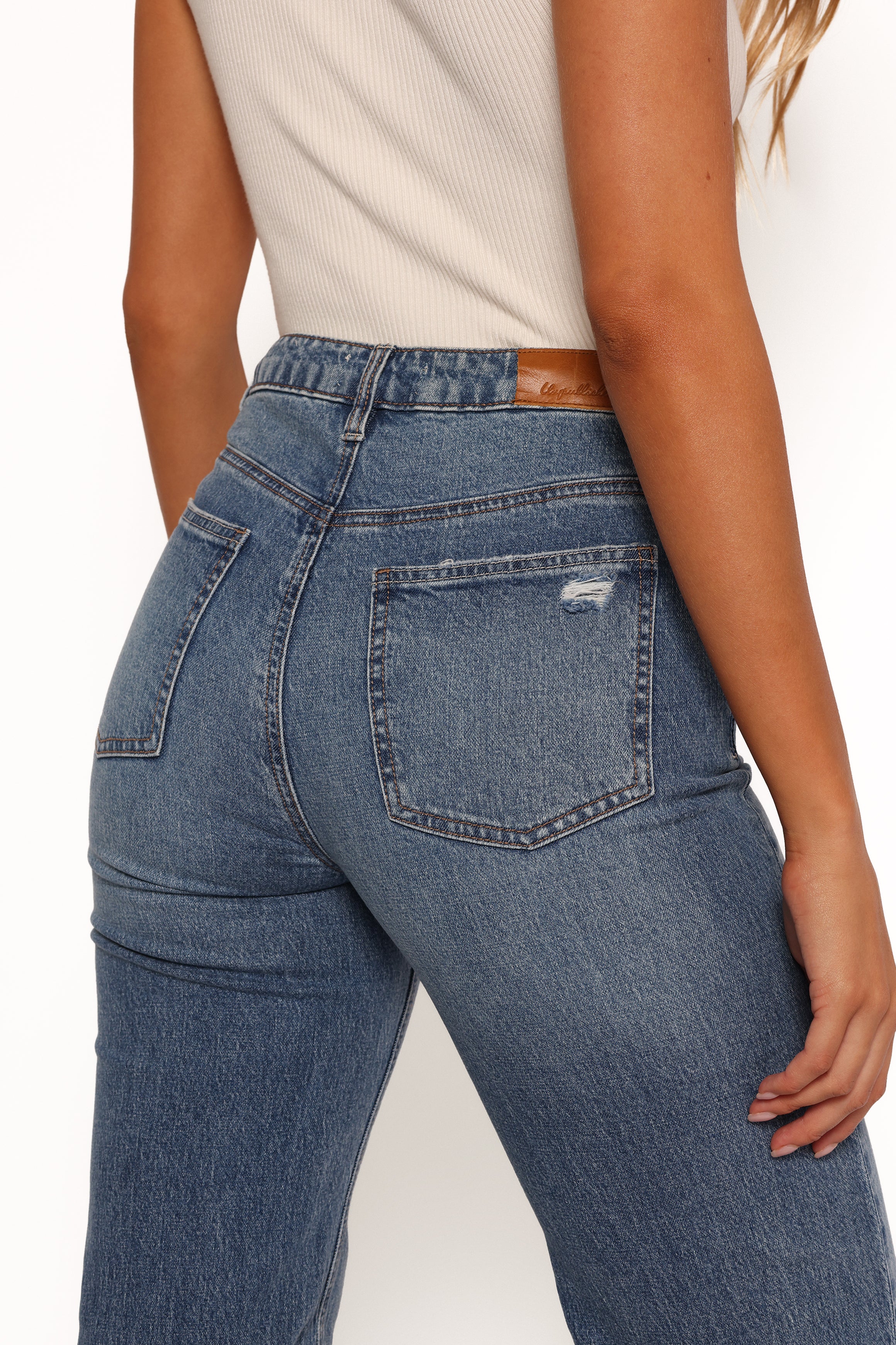 BOTTOMS Jolene Wide Leg Jeans - Reflecting