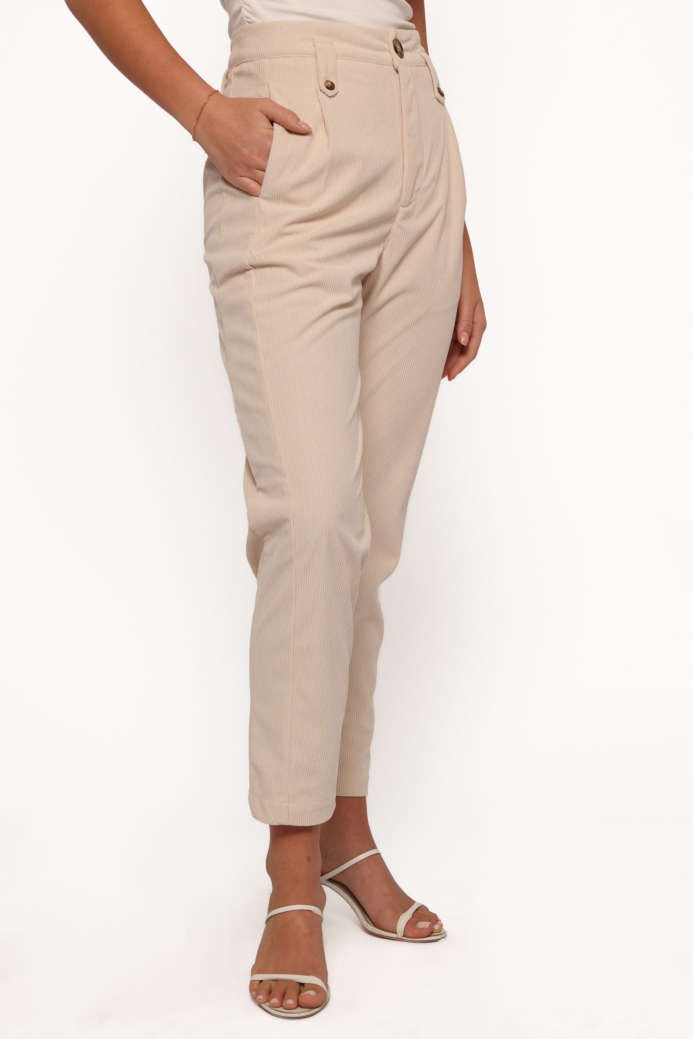 BOTTOMS Jones Cord Pant - Cream