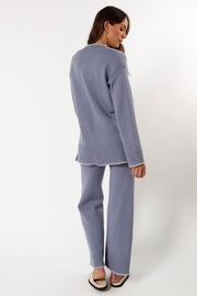 BOTTOMS @Josslyn Knit Pant - Grey (Hold for Cool Beginnings)