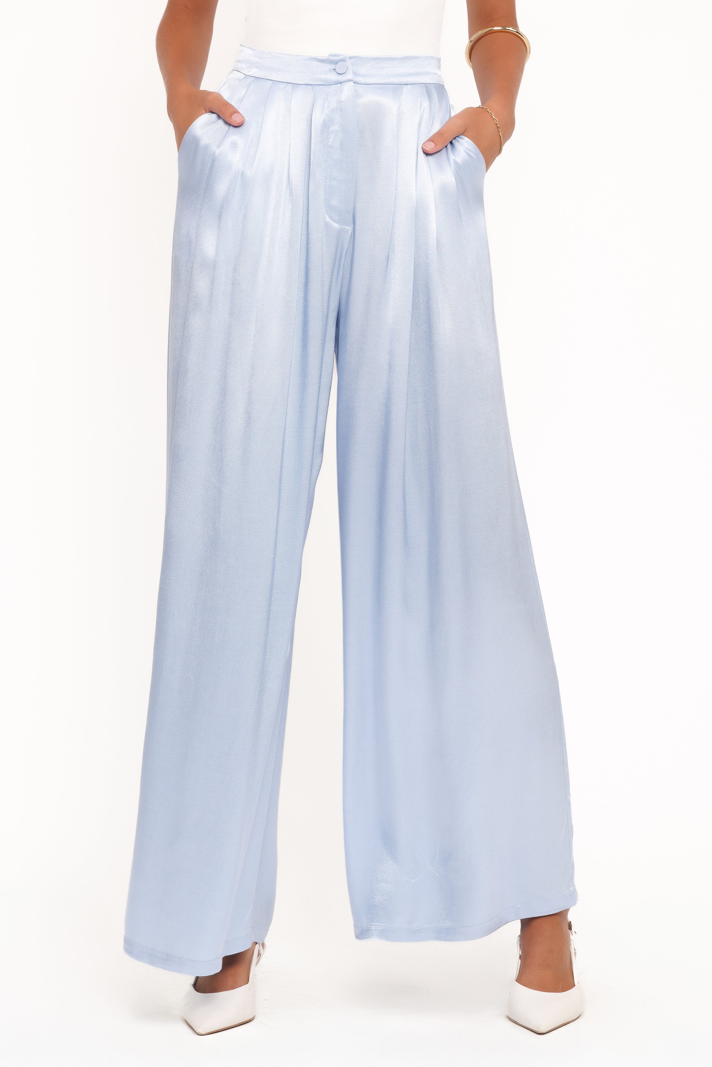 BOTTOMS Joyce Wide Leg Pant - Blue