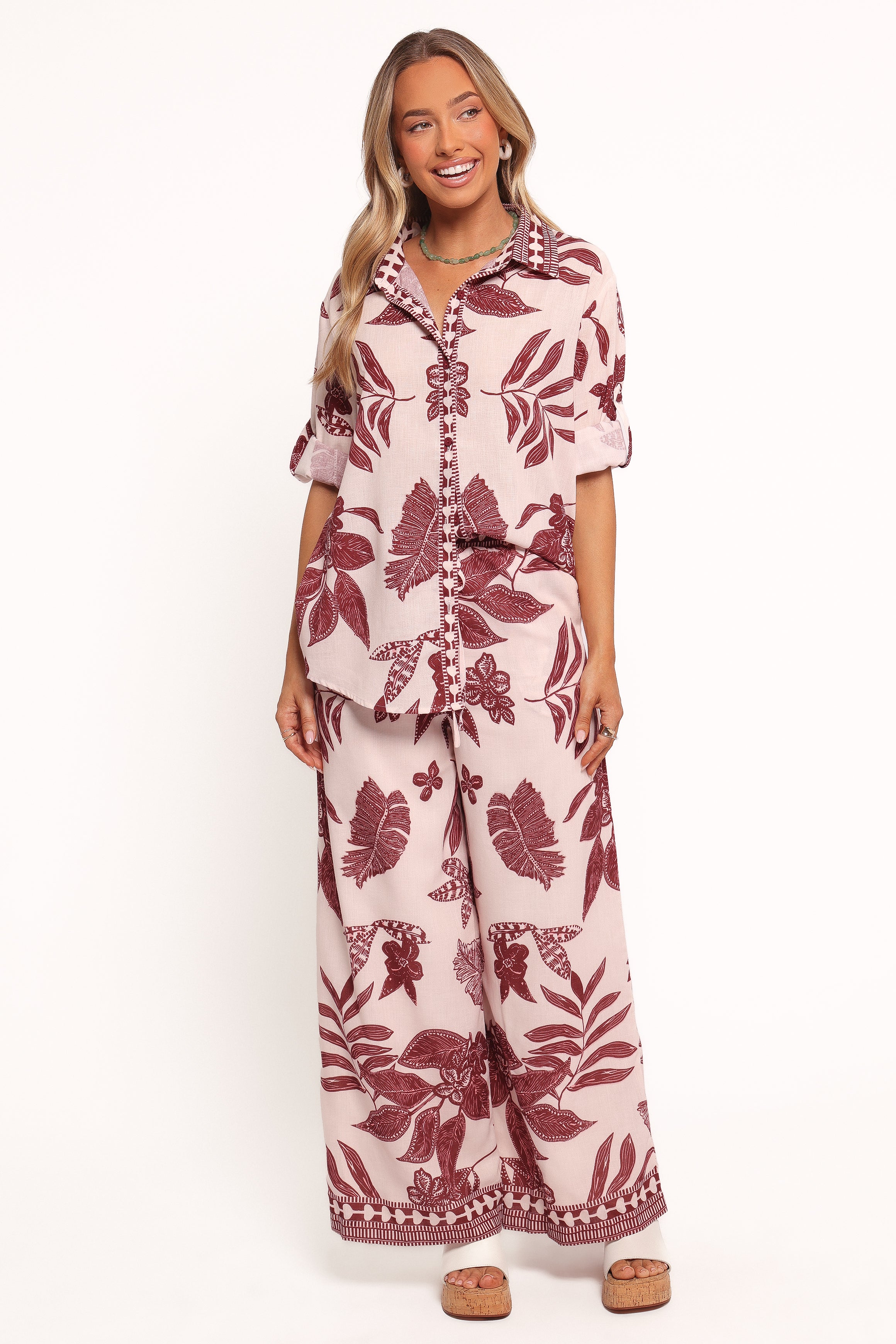 BOTTOMS Karva Pant - Leaf Print