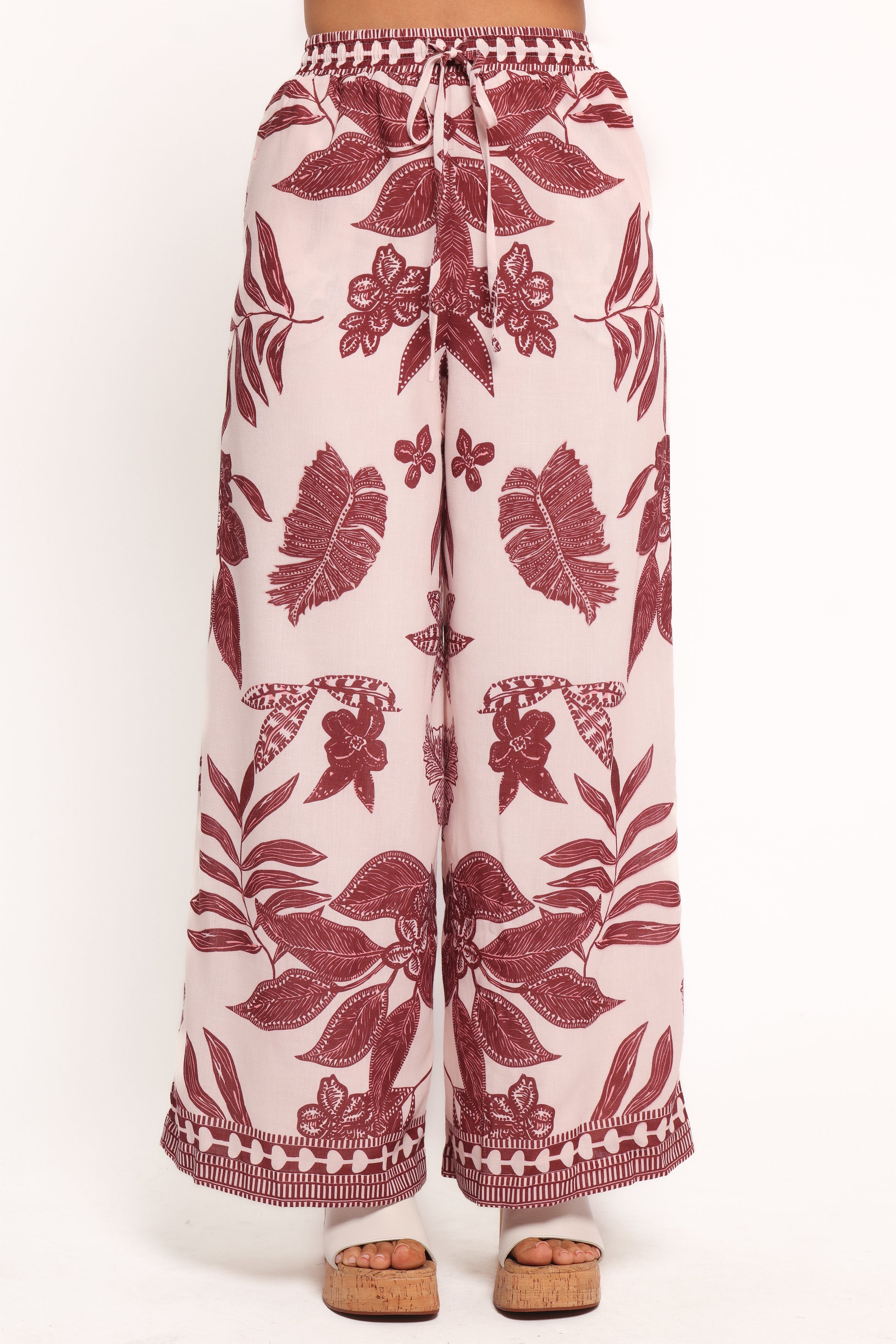 BOTTOMS Karva Pant - Leaf Print
