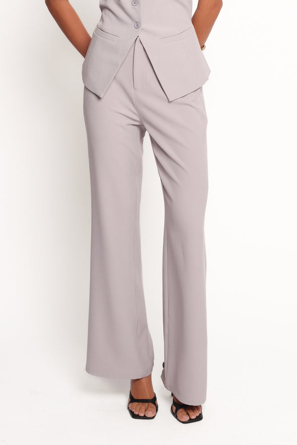 BOTTOMS Kernie Pants - Light Grey