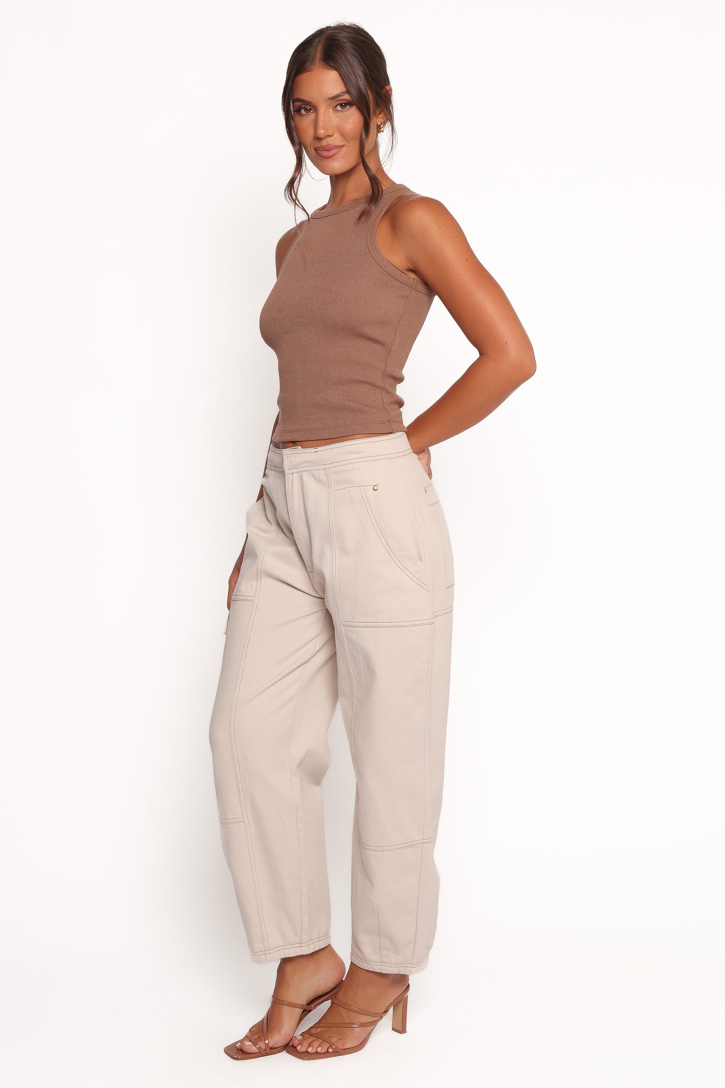 BOTTOMS Kiah Cargo Pant - Ecru