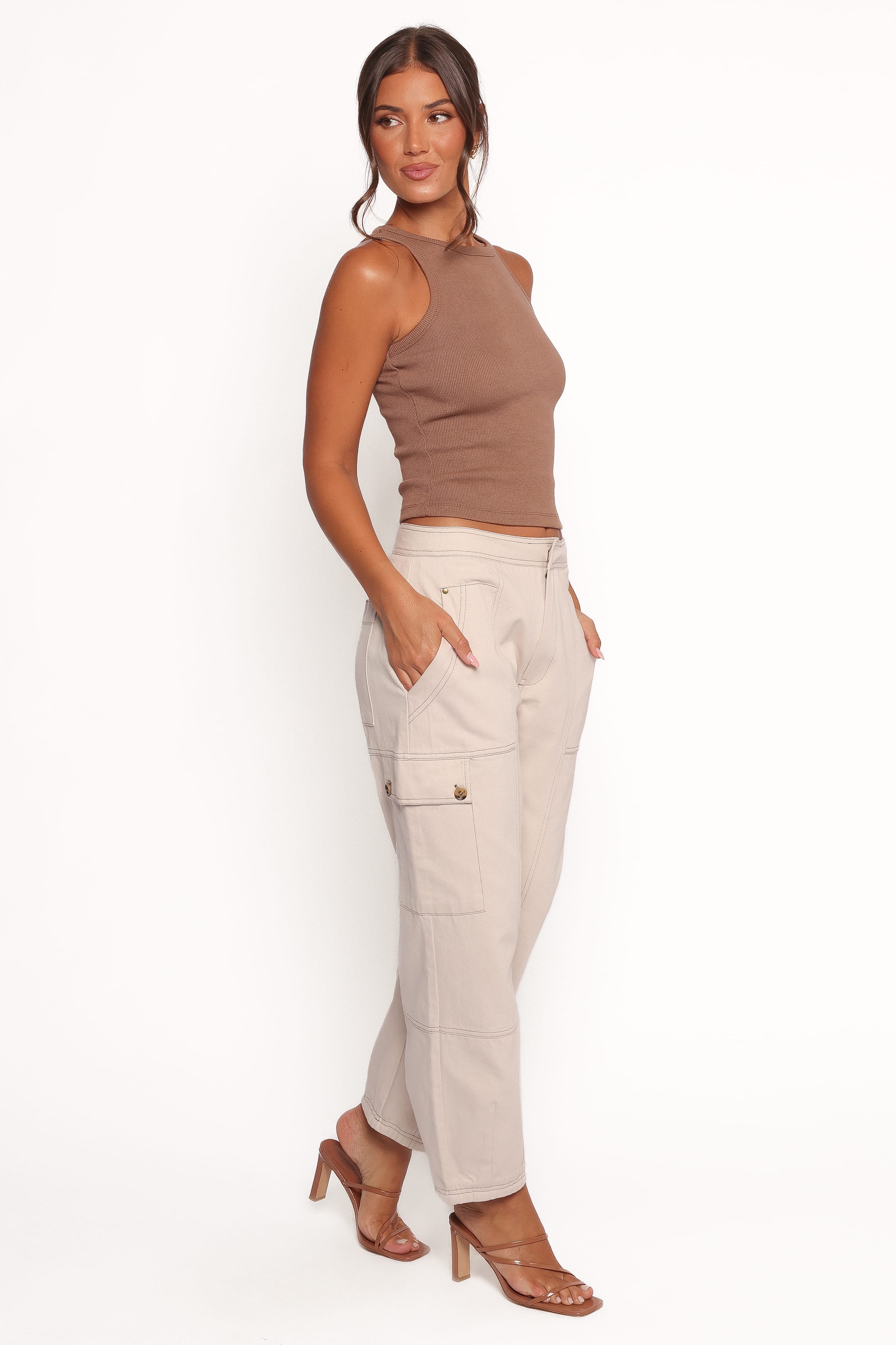 BOTTOMS Kiah Cargo Pant - Ecru