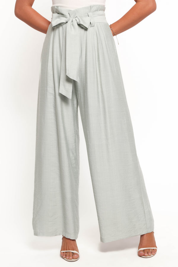 BOTTOMS Kieran Silky Pants - Sage