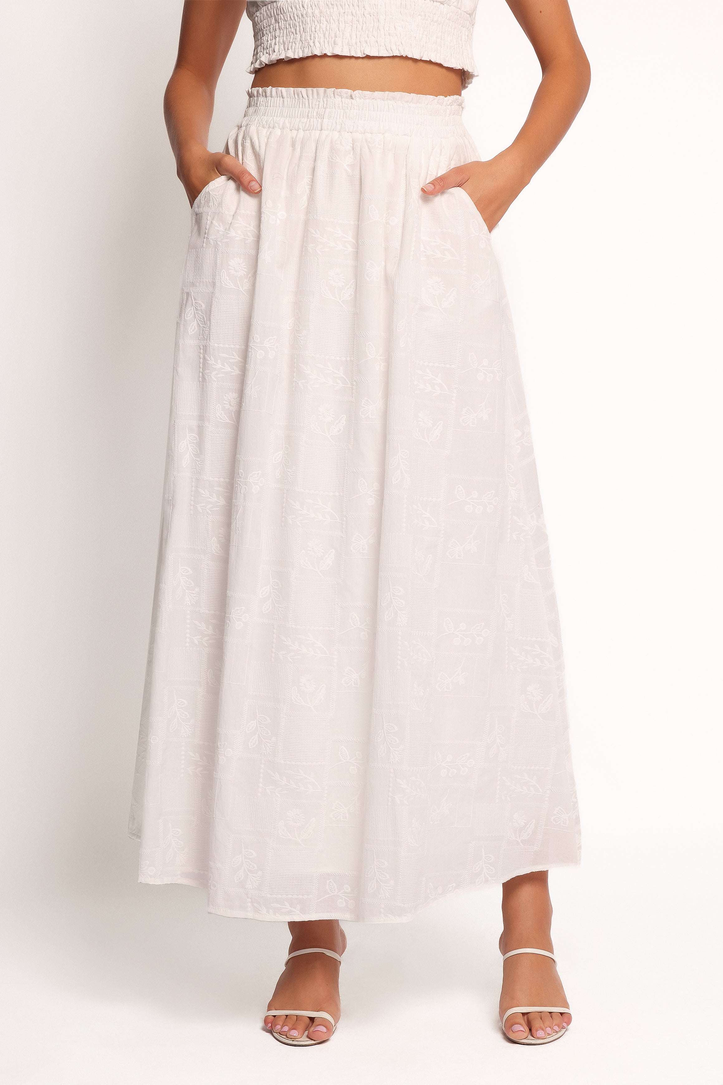 BOTTOMS Kimora Maxi Skirt - White